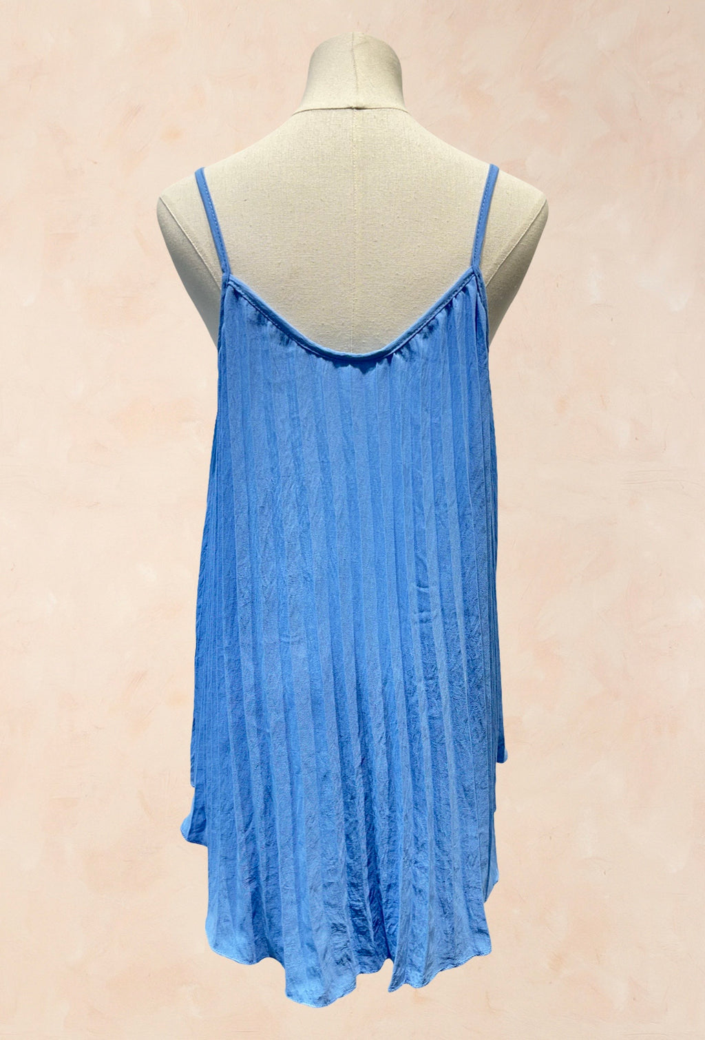 Top Plissé VISCOSE– Bretelles fines, coupe fluide et élégante