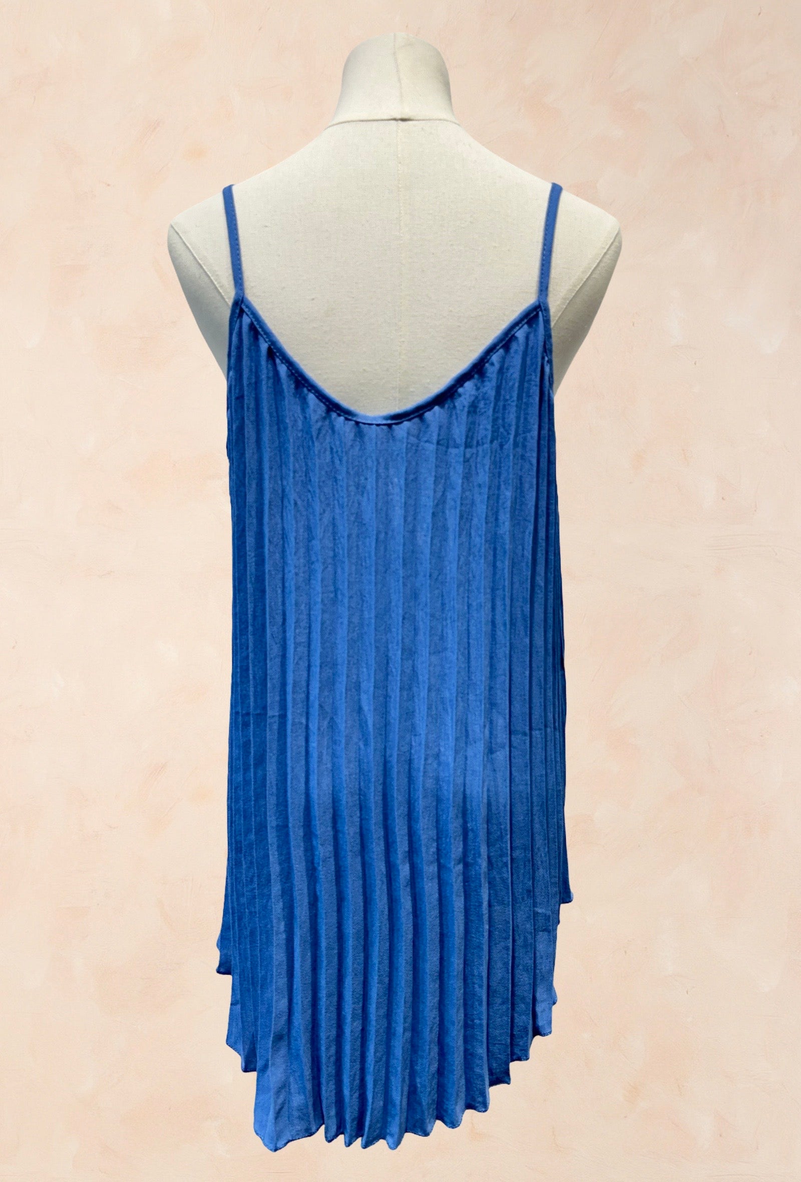 Top Plissé VISCOSE– Bretelles fines, coupe fluide et élégante