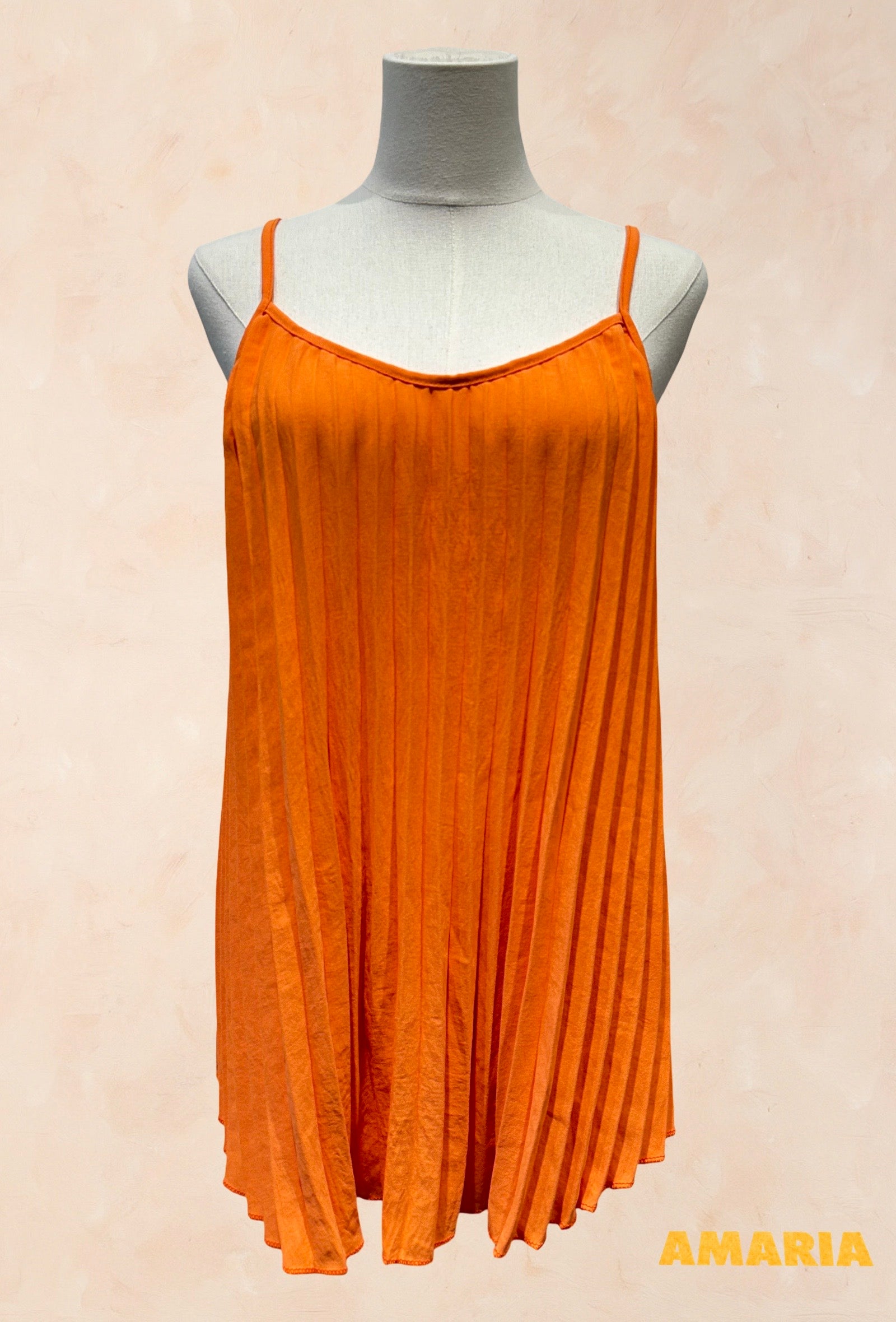 Top Plissé VISCOSE– Bretelles fines, coupe fluide et élégante