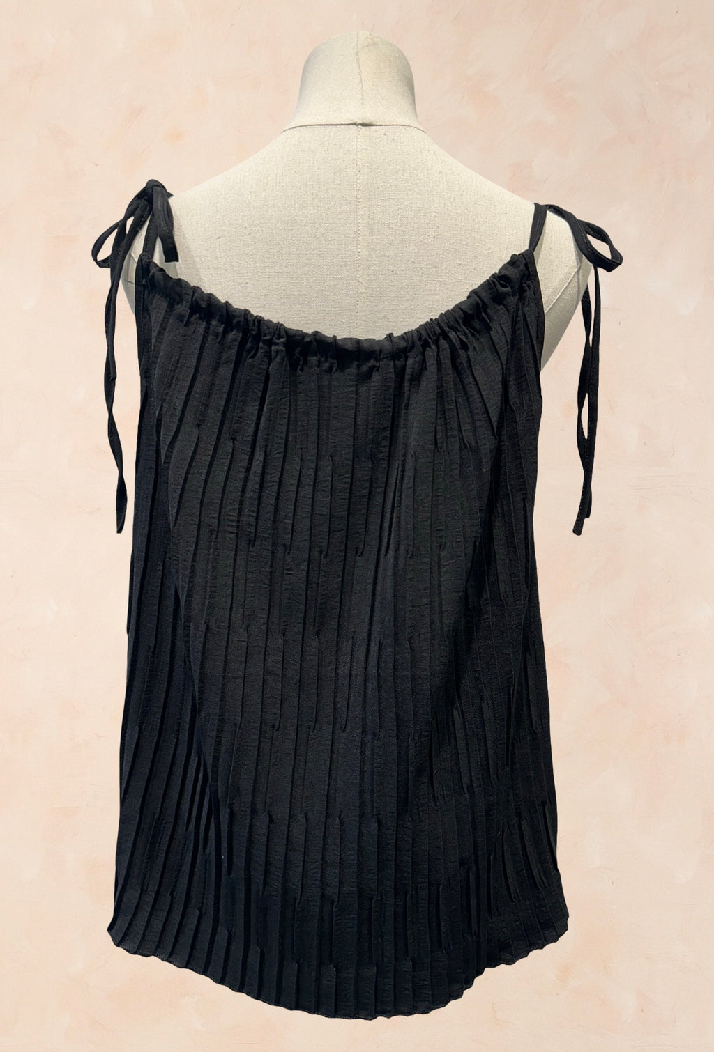 Top plissé à bretelles fines - Viscose