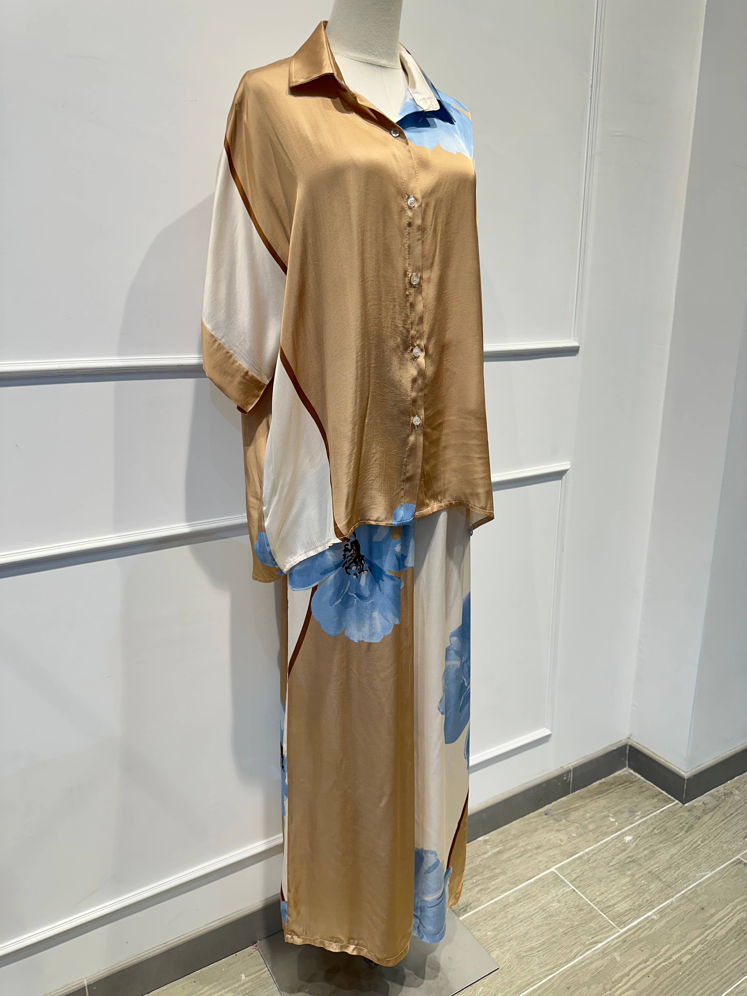 Ensemble Large Imprimé Fleuri % VISCOSE