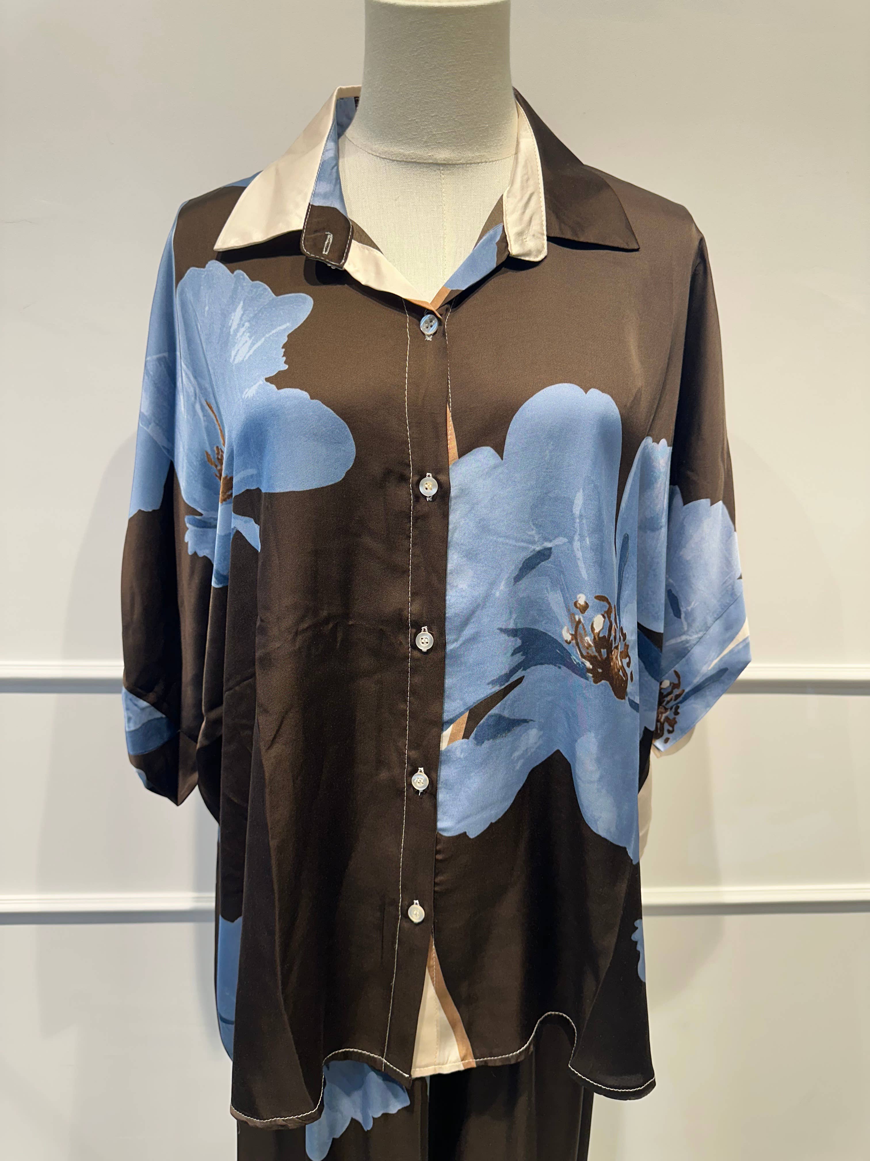 Ensemble Large Imprimé Fleuri % VISCOSE
