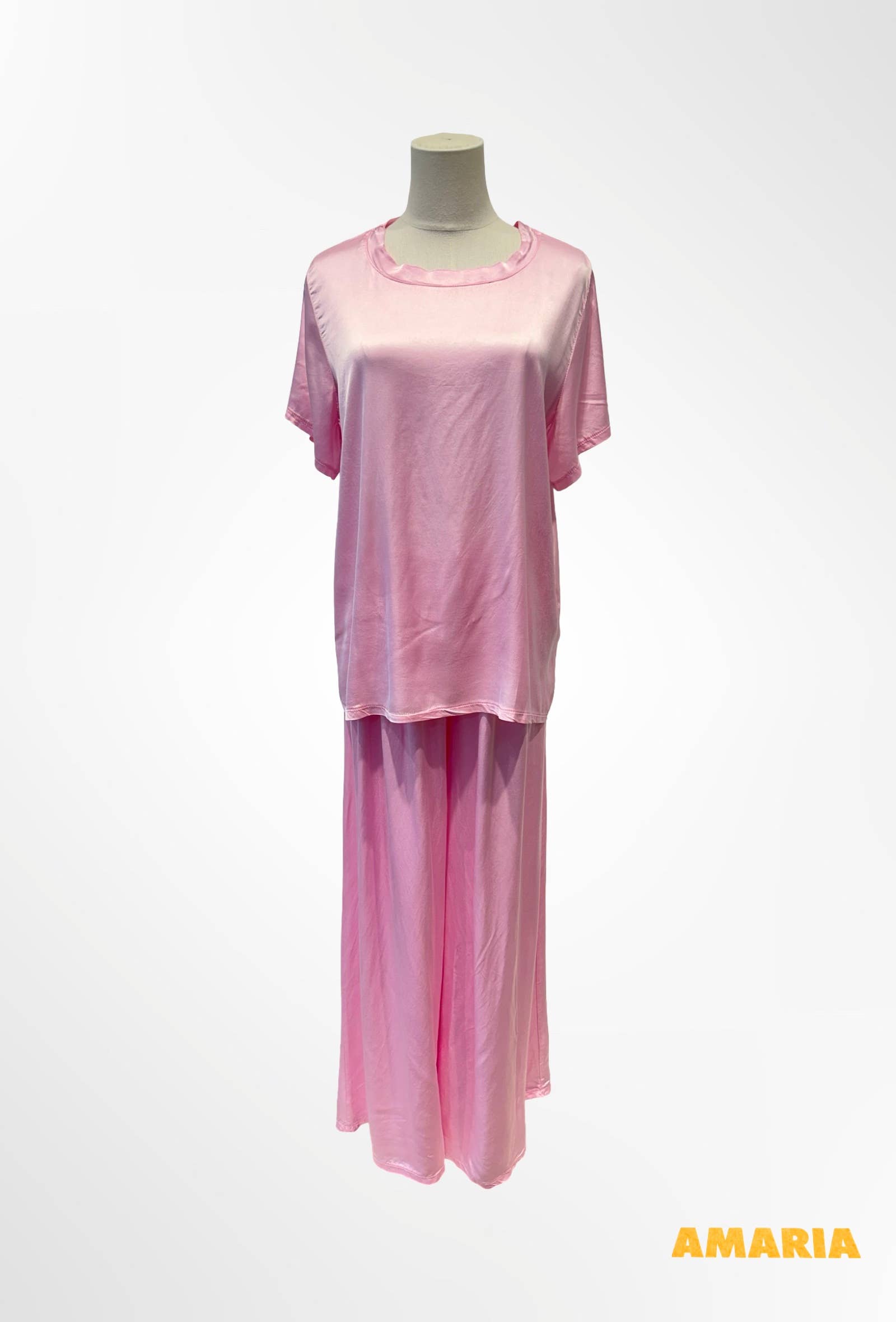 Ensemble Satin, Haut et Pantalon Fluide % VISCOSE
