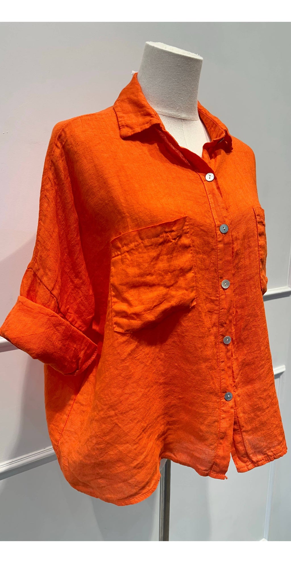 Chemise ample % lin