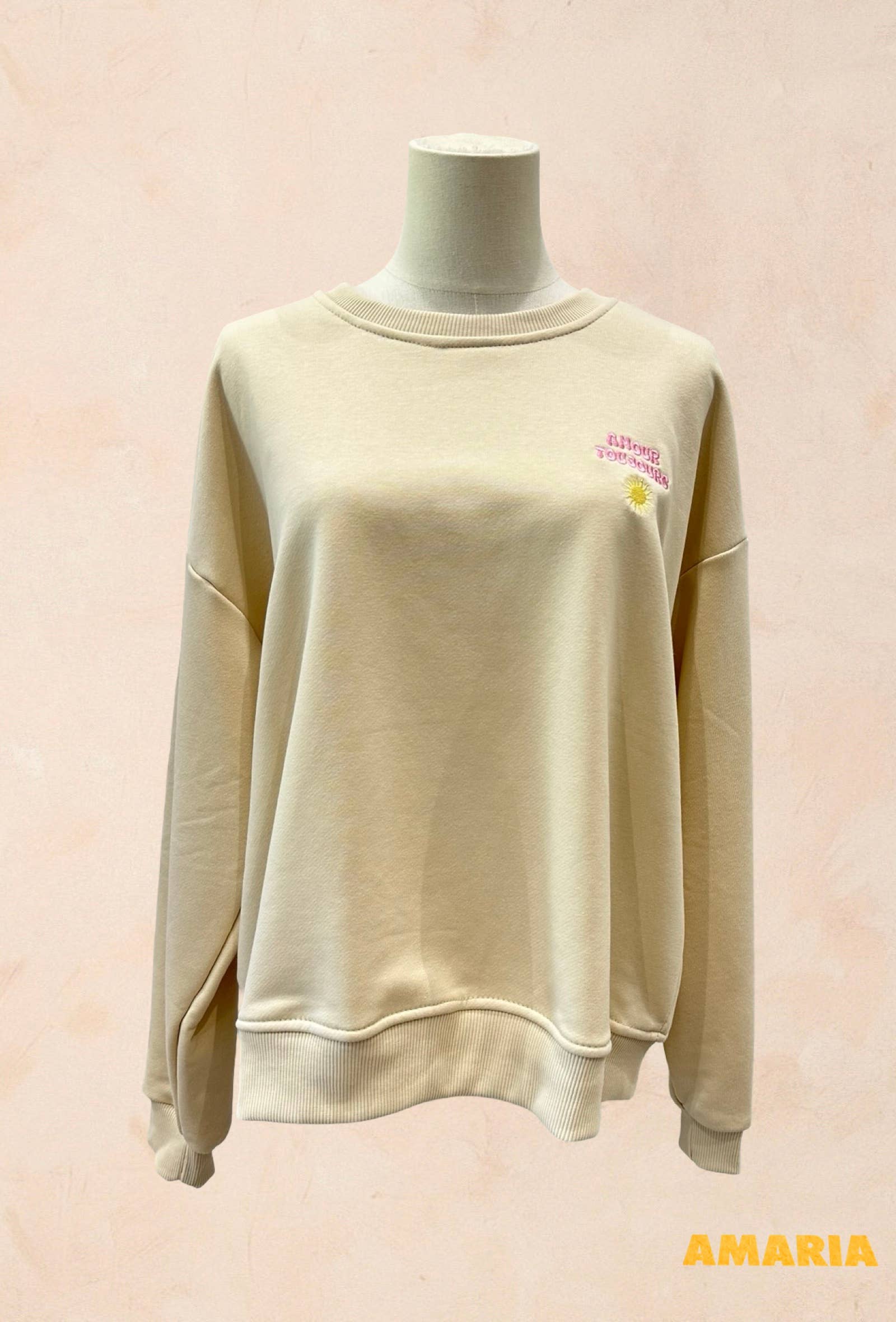 Sweat shirt Oversize – Broderie Amour Toujours
