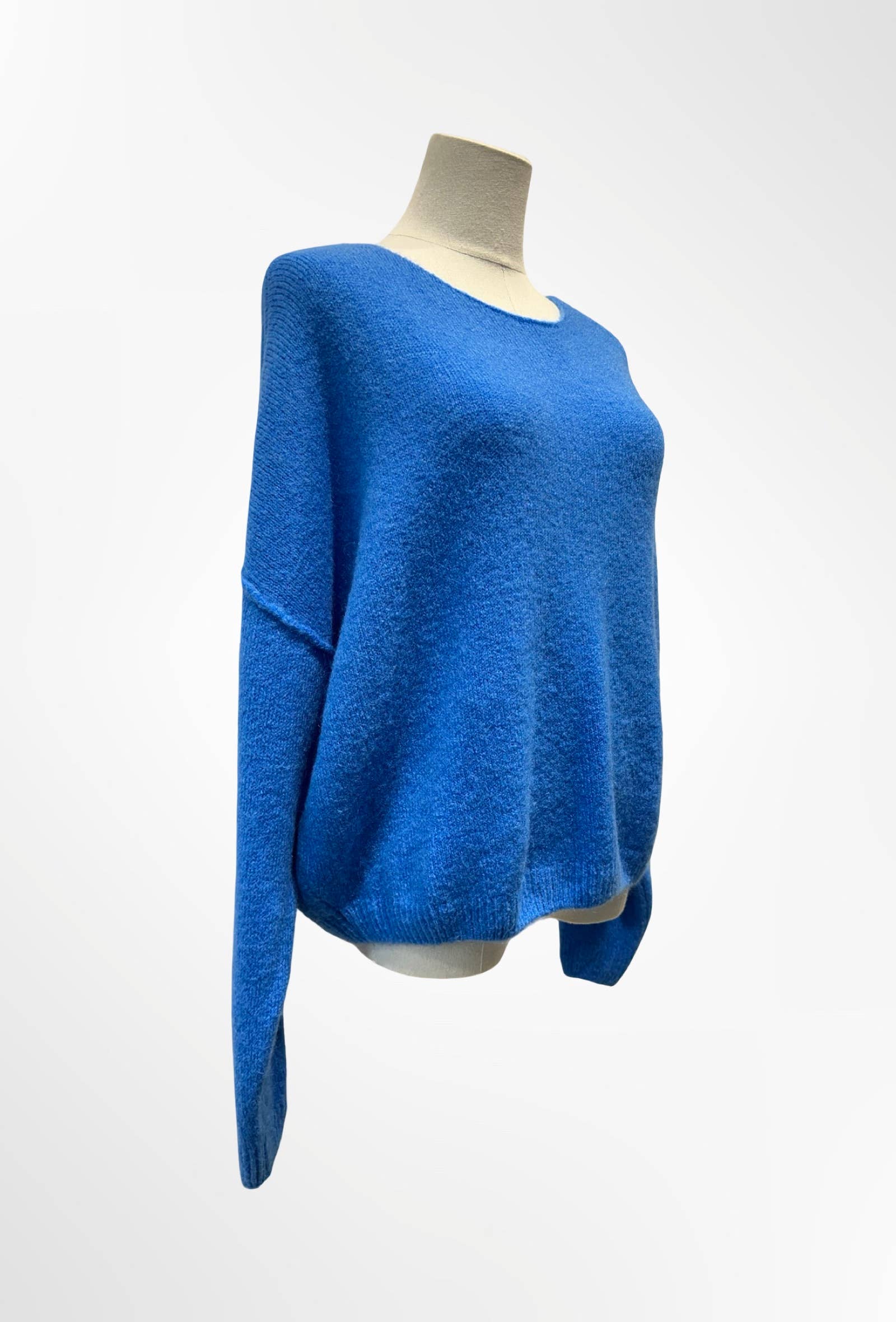 Pull Oversize Col Rond Maille Douce ALPAGA