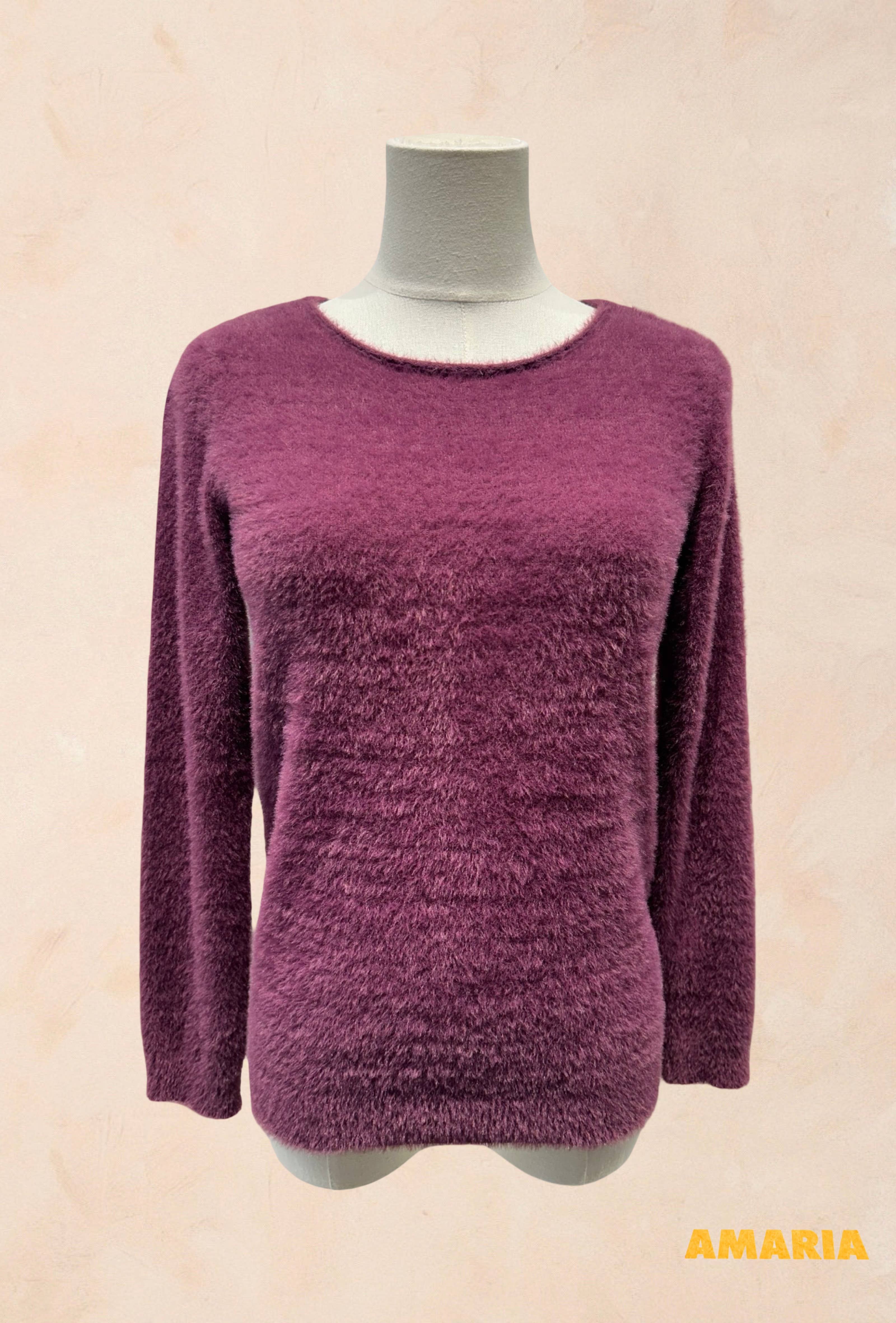 Pull Tout Doux Effet Peluche Manches Longues