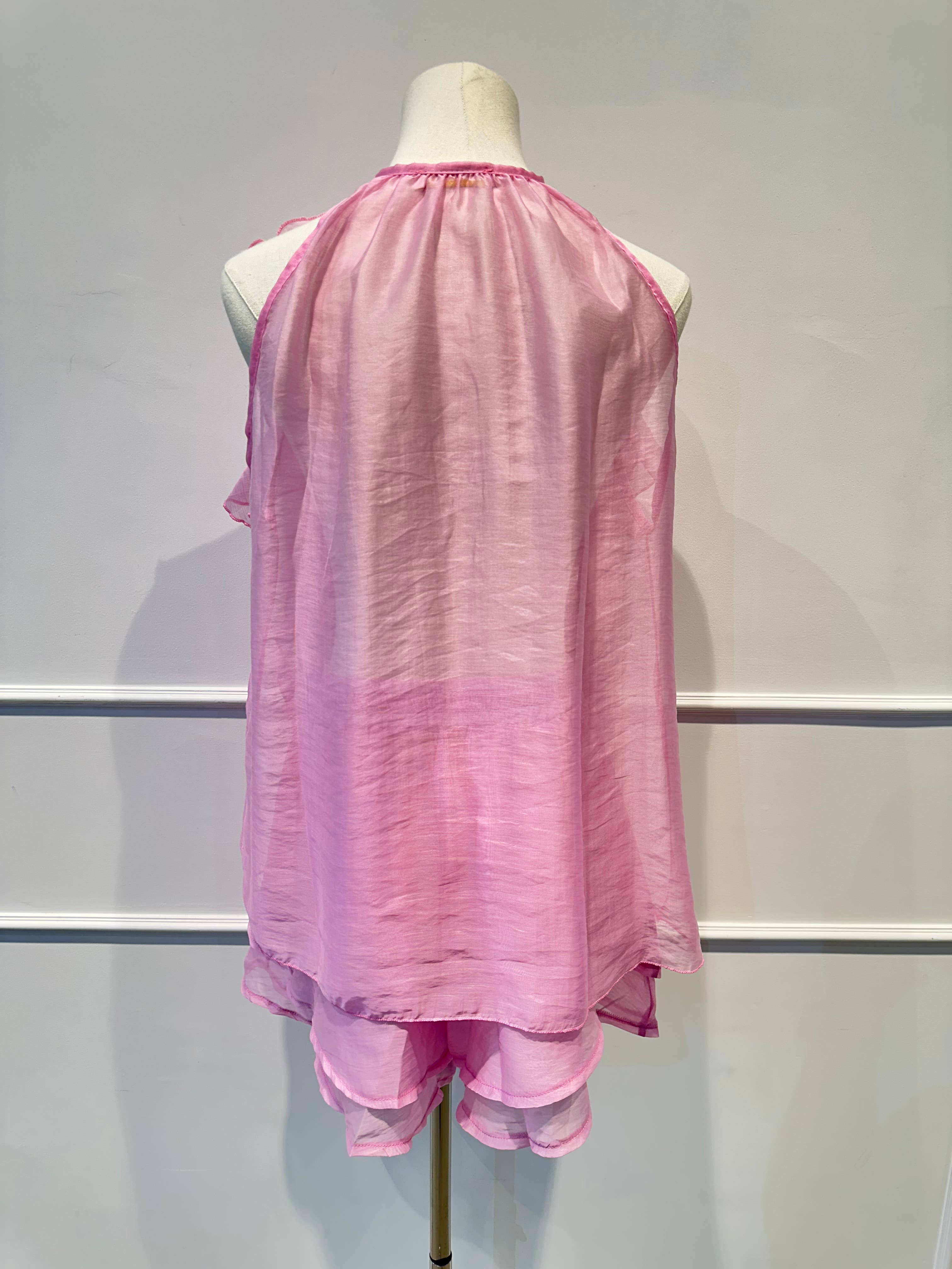 Ensemble Voile à Volants –Top Fluide & Short