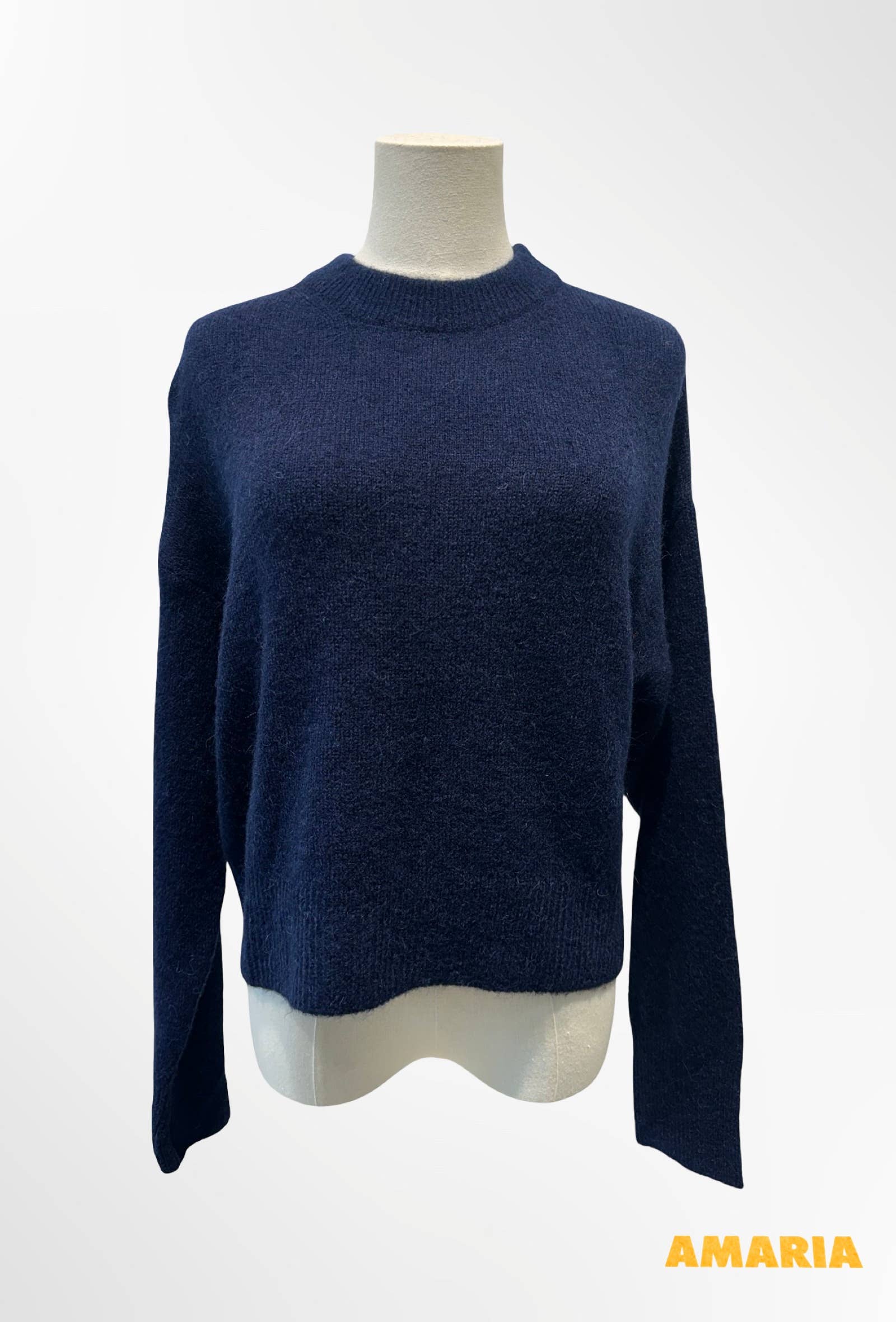Pull Cropped Col Montant Maille Douce ALPAGA