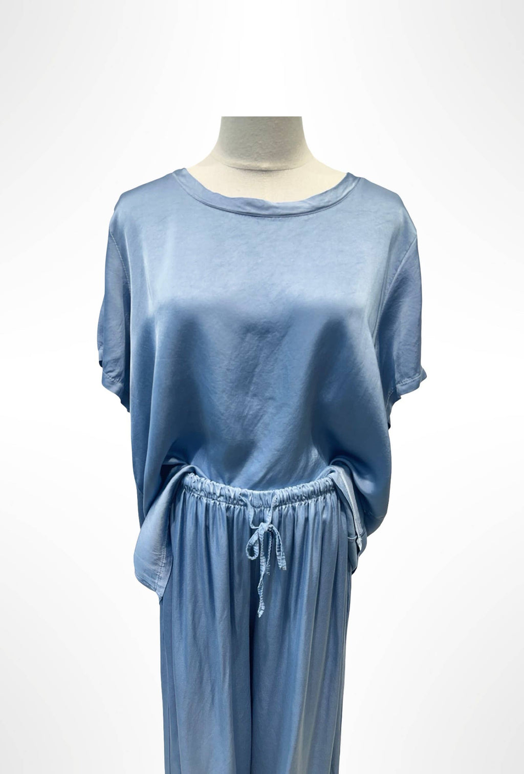 Ensemble Satin, Haut et Pantalon Fluide % VISCOSE