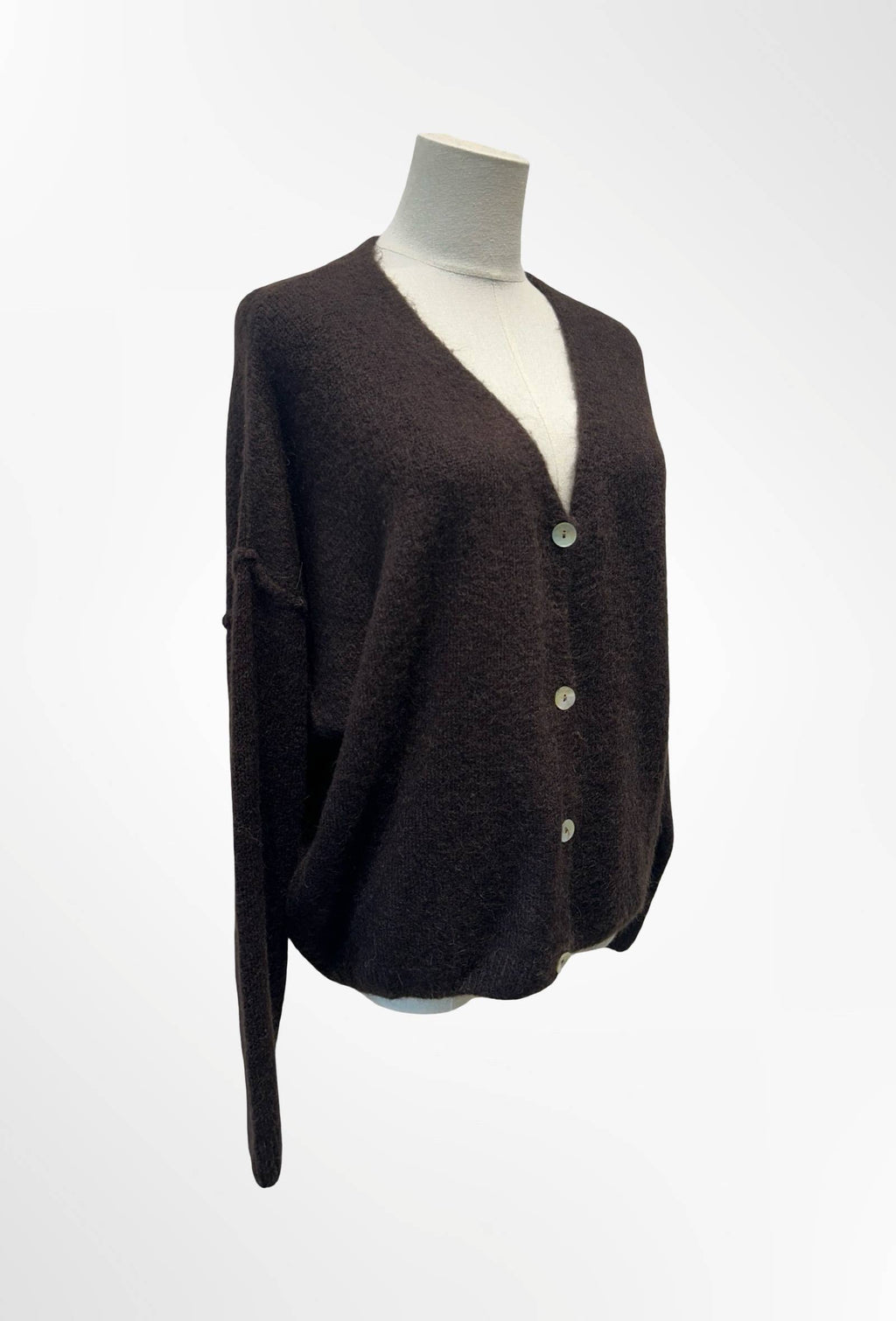 Gilet Col V Profond en Maille Douce ALPAGA