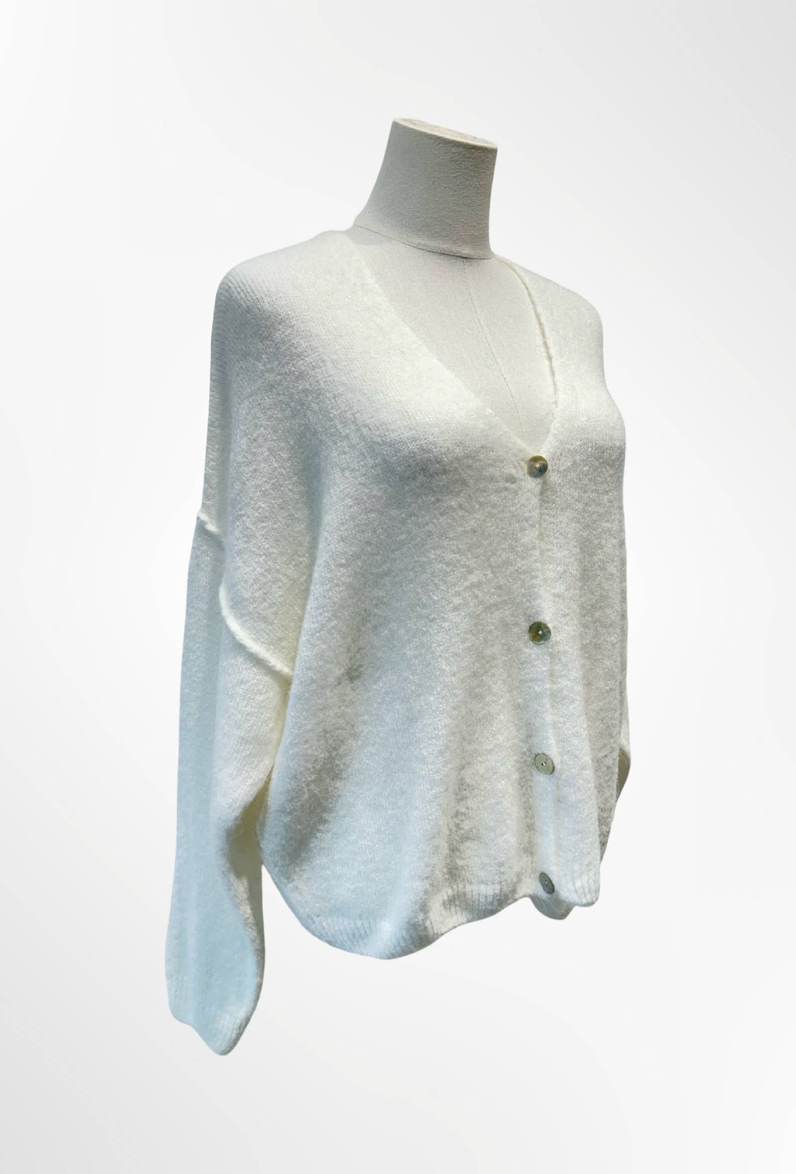 Gilet Col V Profond en Maille Douce ALPAGA
