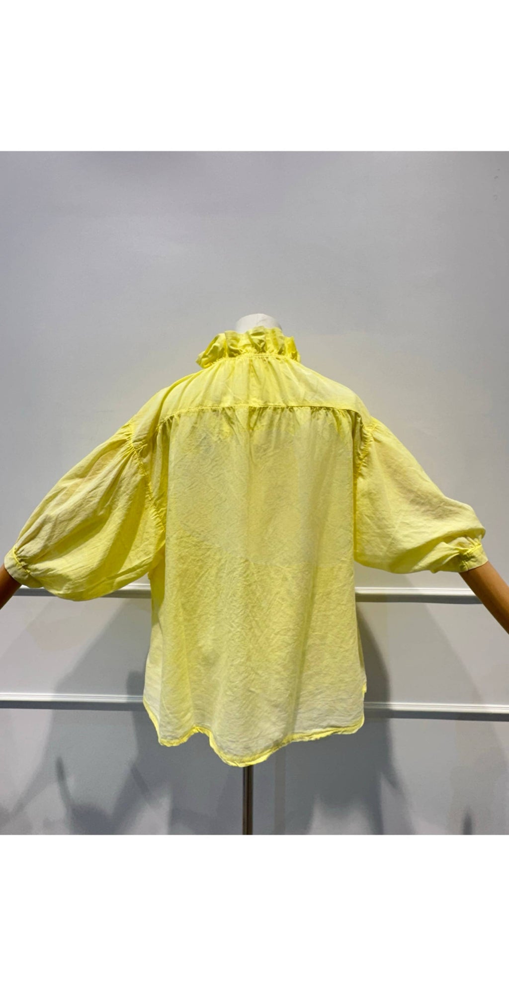 Blouse Brodée à Manches Bouffantes Broderie en Relief