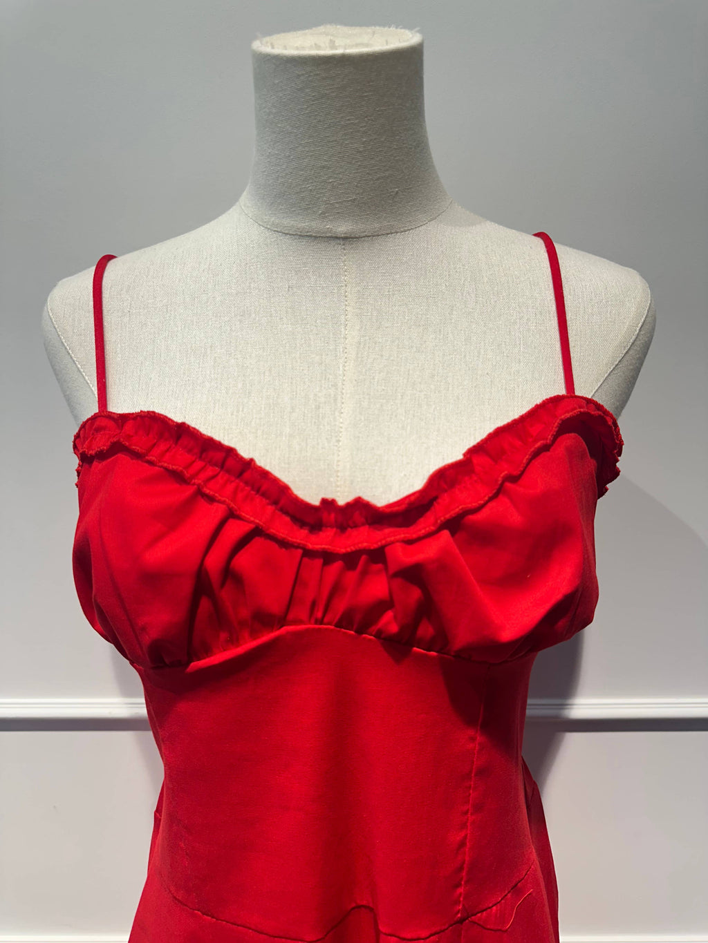 Robe longue à bretelles Coton