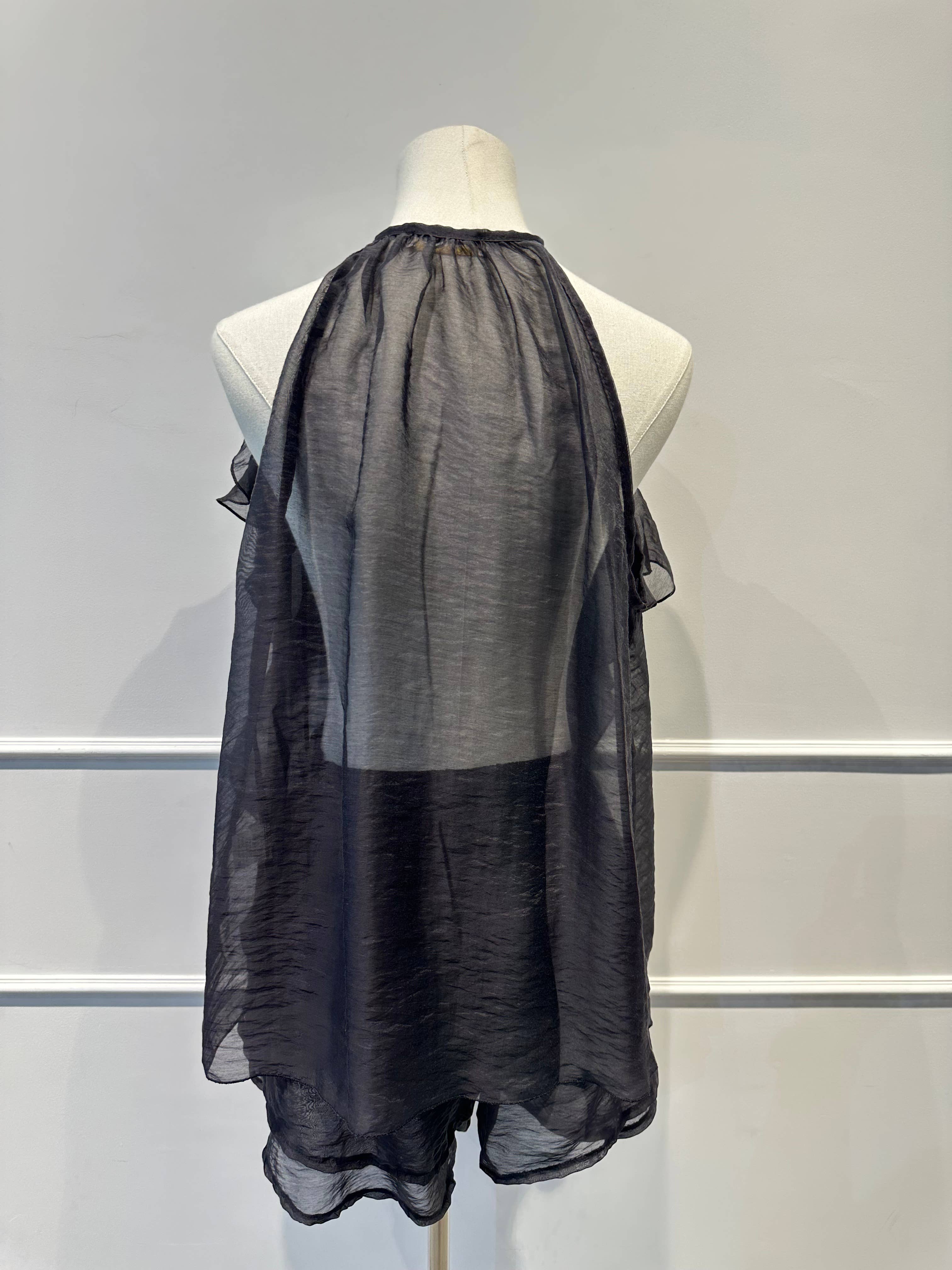 Ensemble Voile à Volants –Top Fluide & Short