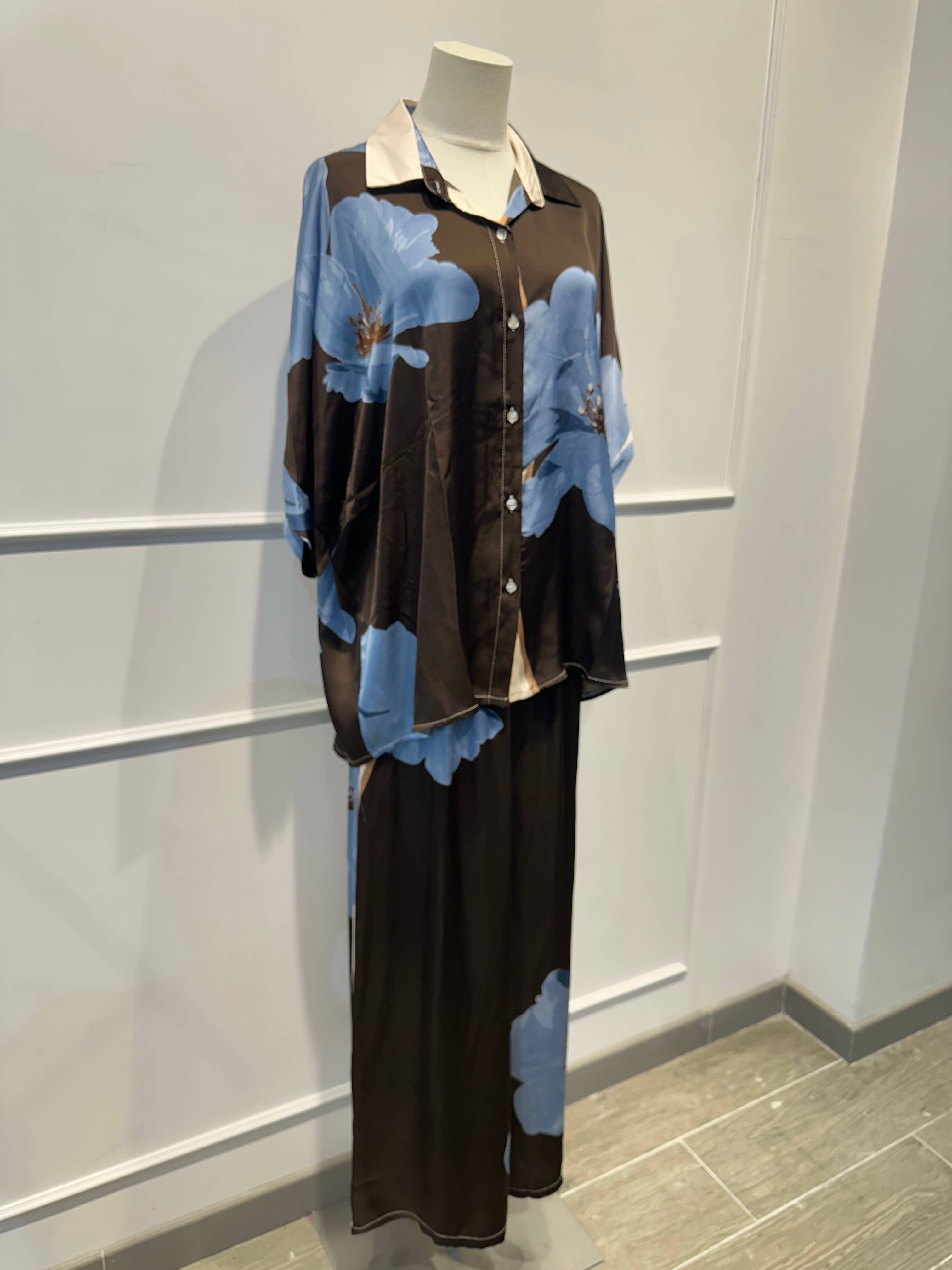Ensemble Large Imprimé Fleuri % VISCOSE