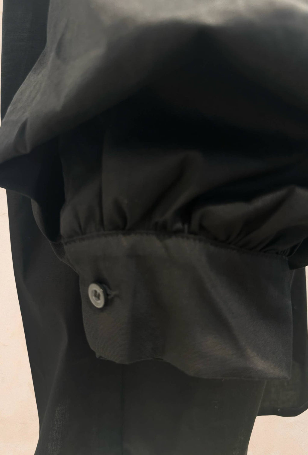 Blouse à Col Volanté et Manches Bouffantes COTON