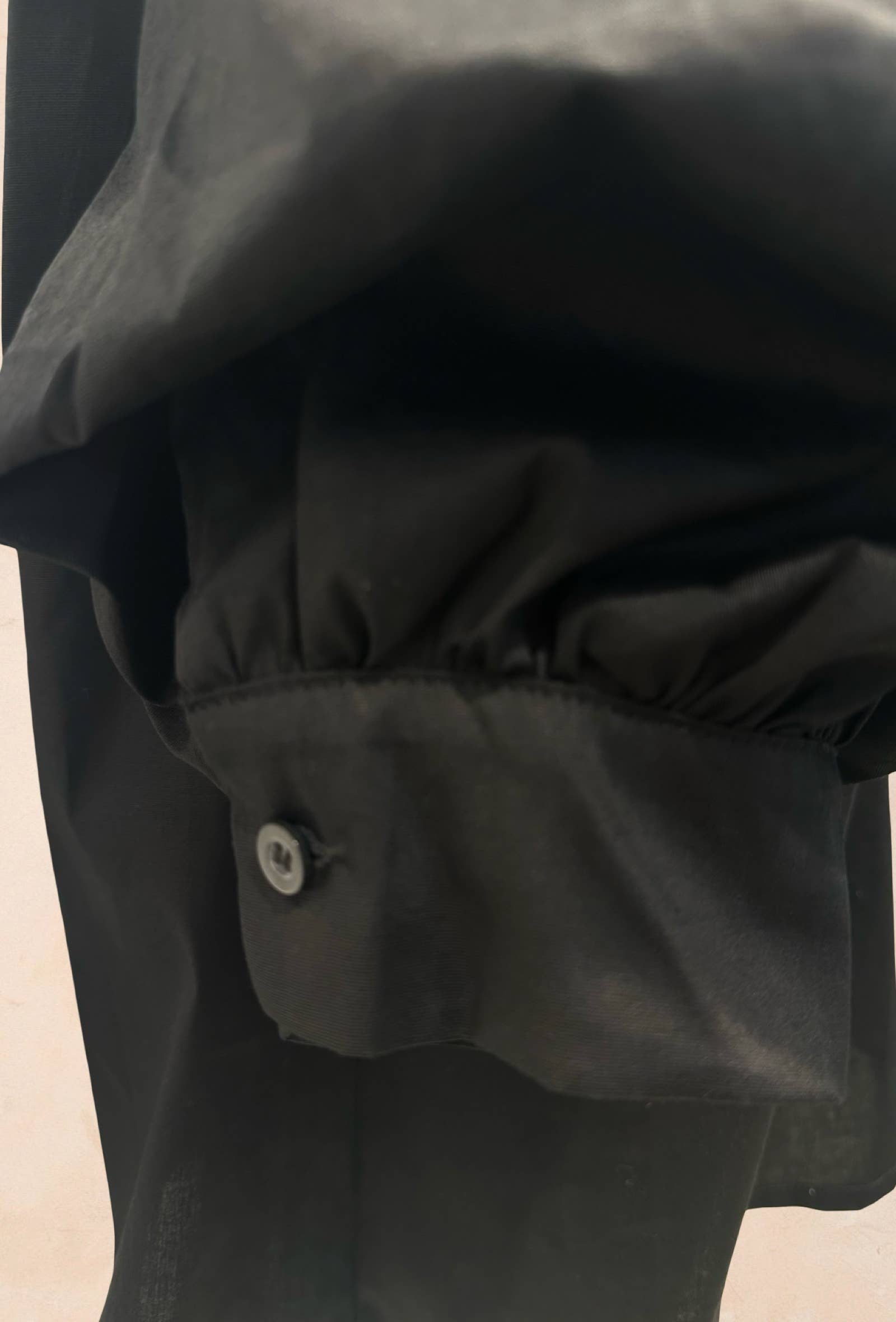 Blouse à Col Volanté et Manches Bouffantes COTON