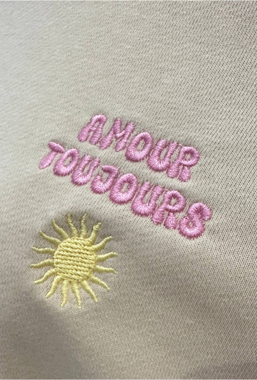 Sweat shirt Oversize – Broderie Amour Toujours