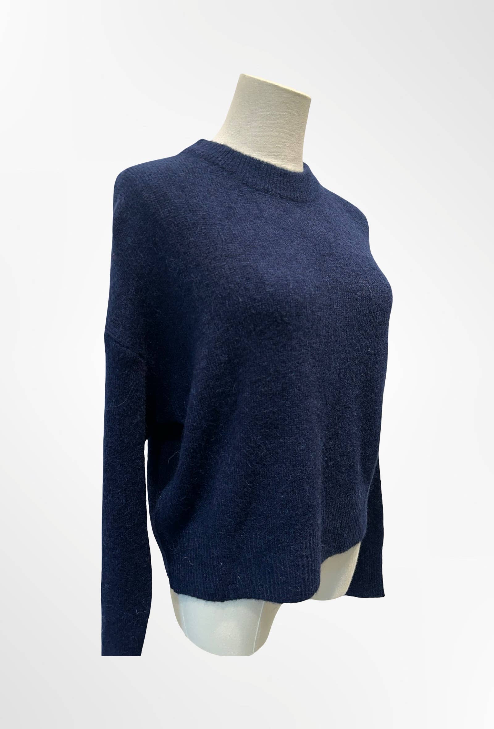 Pull Cropped Col Montant Maille Douce ALPAGA