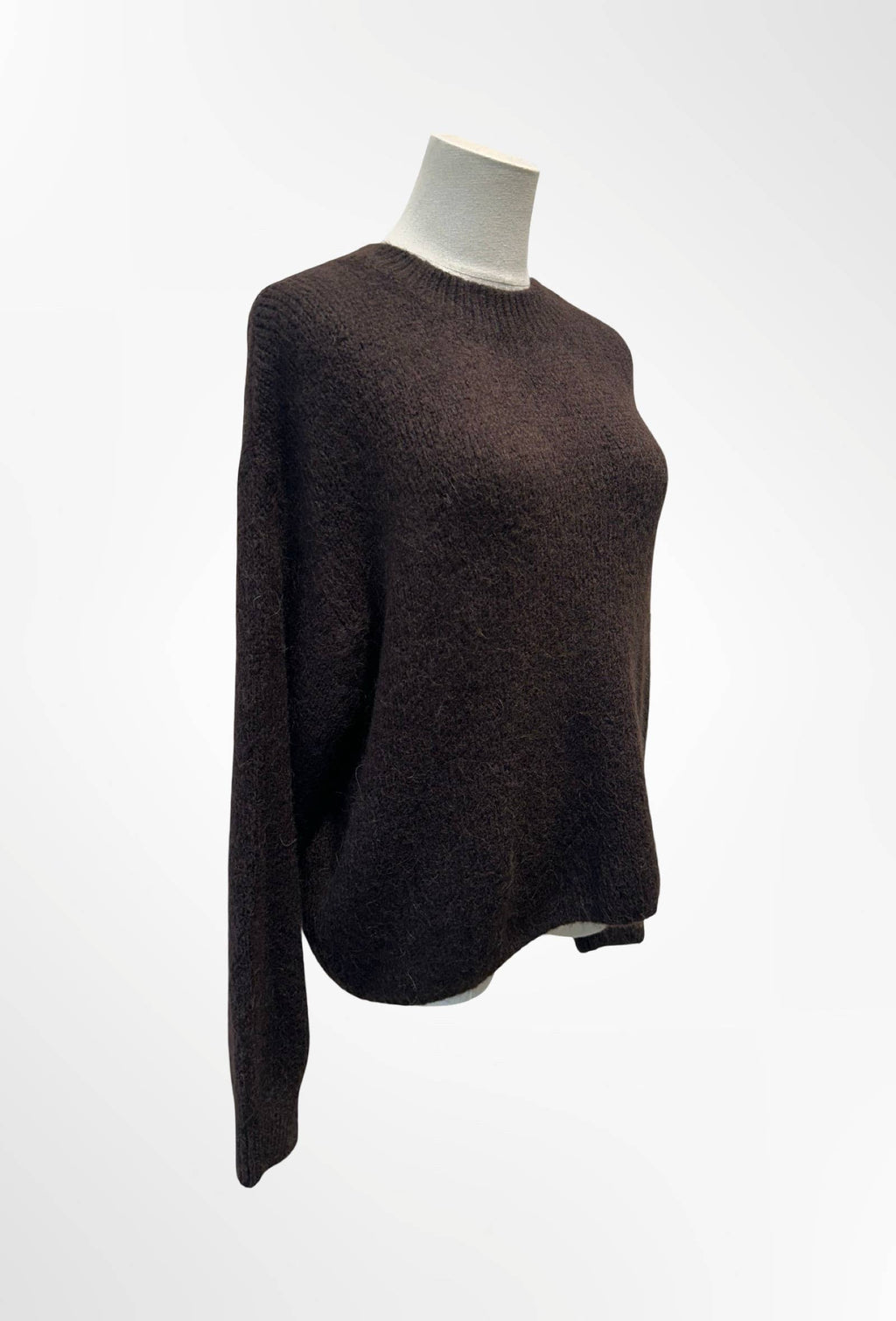 Pull col rond qualité premium ALPAGA / LAINE