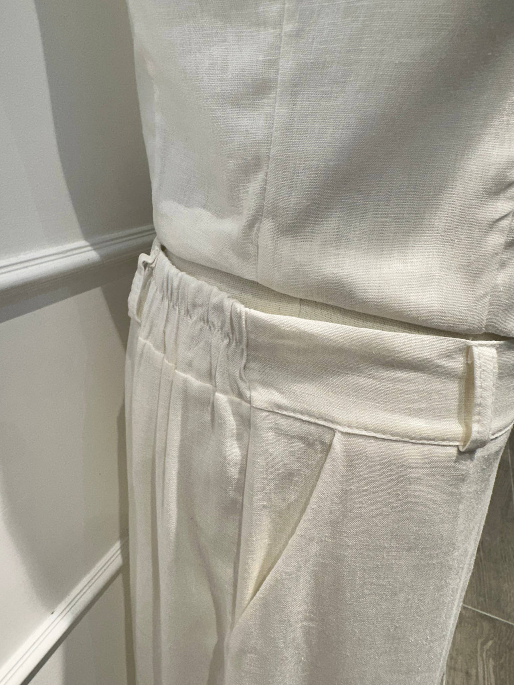Ensemble Gilet et Pantalon Large Femme VISCOSE LIN