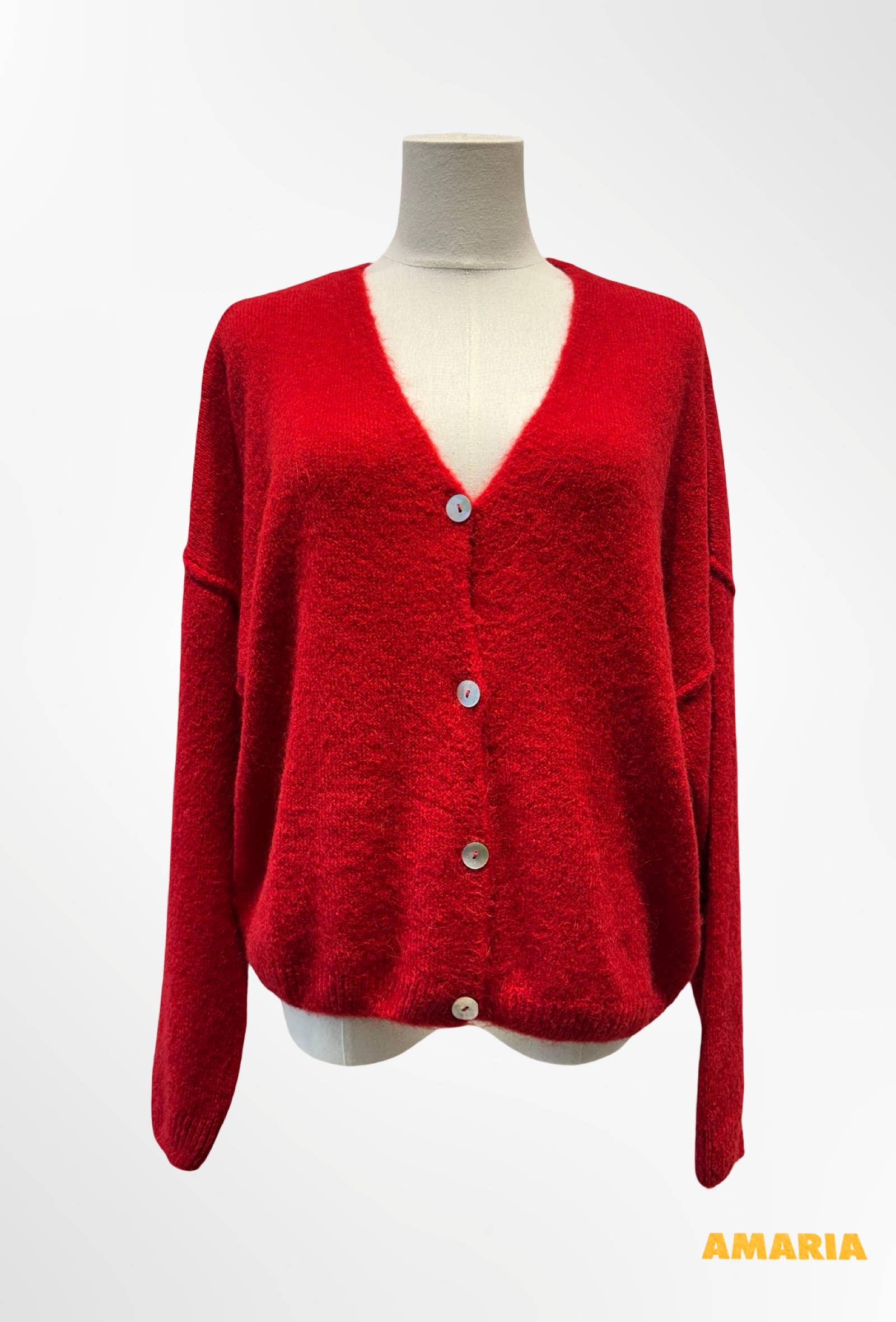 Gilet Col V Profond en Maille Douce ALPAGA