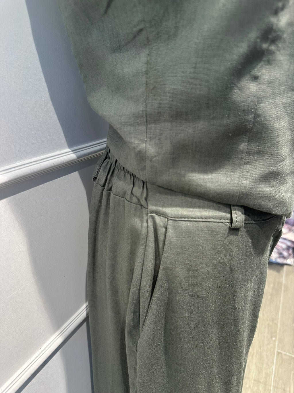 Ensemble Gilet et Pantalon Large Femme VISCOSE LIN