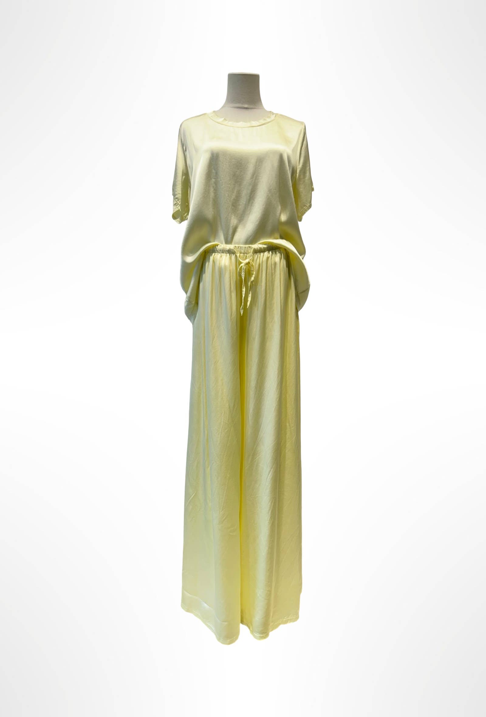 Ensemble Satin, Haut et Pantalon Fluide % VISCOSE
