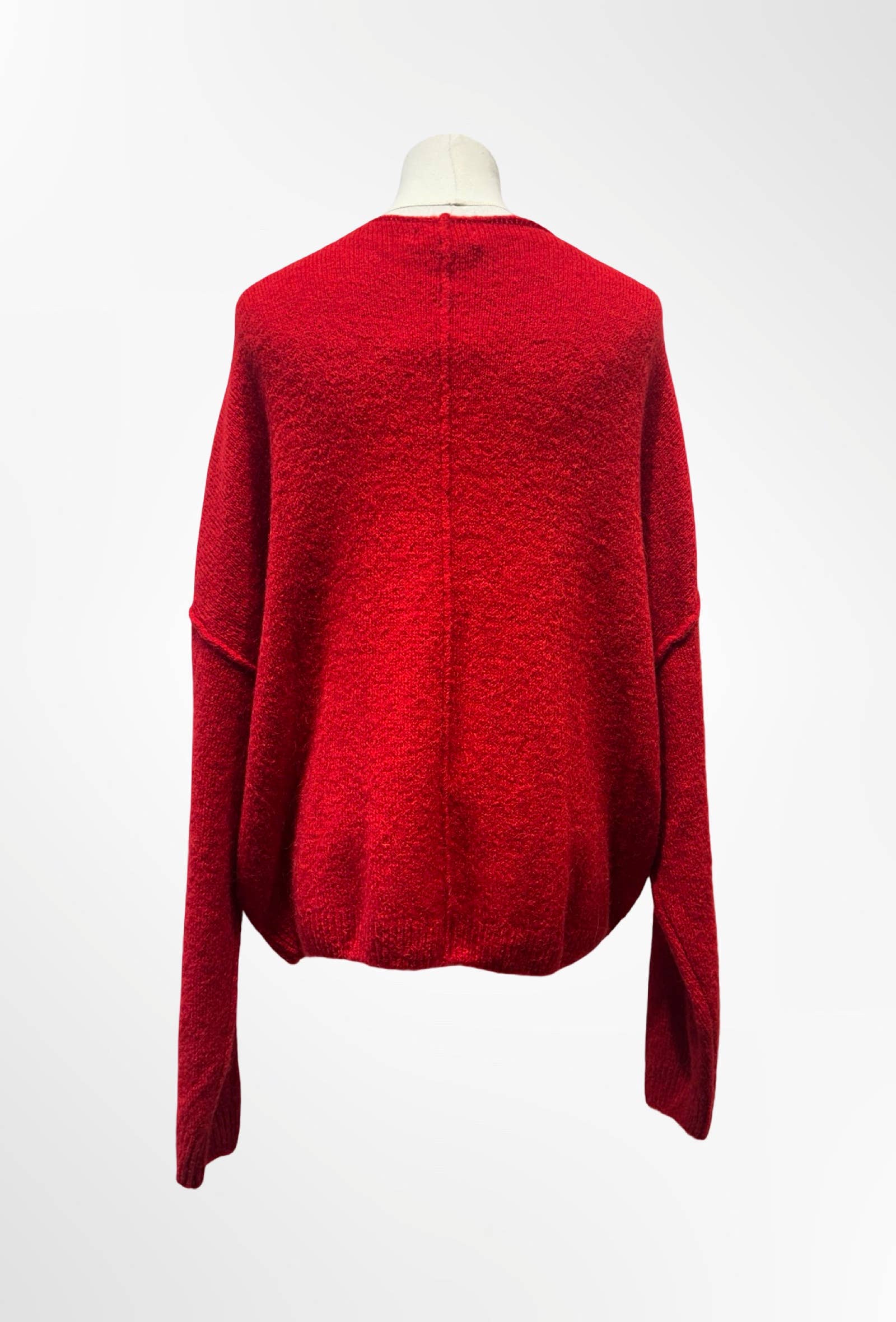 Pull Oversize Col Rond Maille Douce ALPAGA