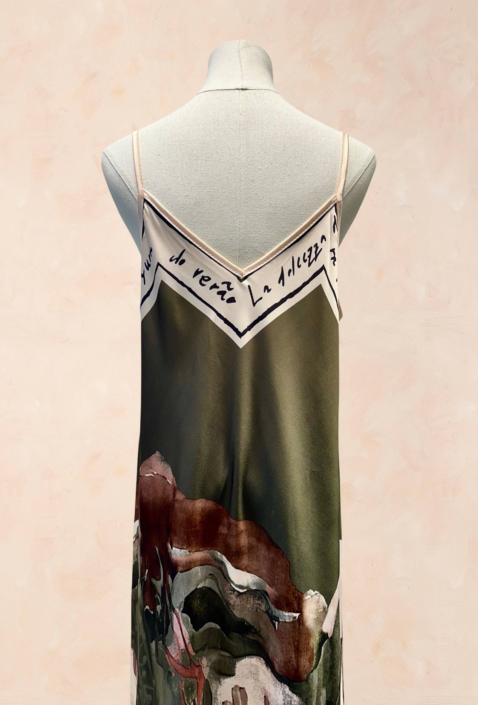 Robe Viscose Soie Imprimé Fluide à Bretelles VISCOSE