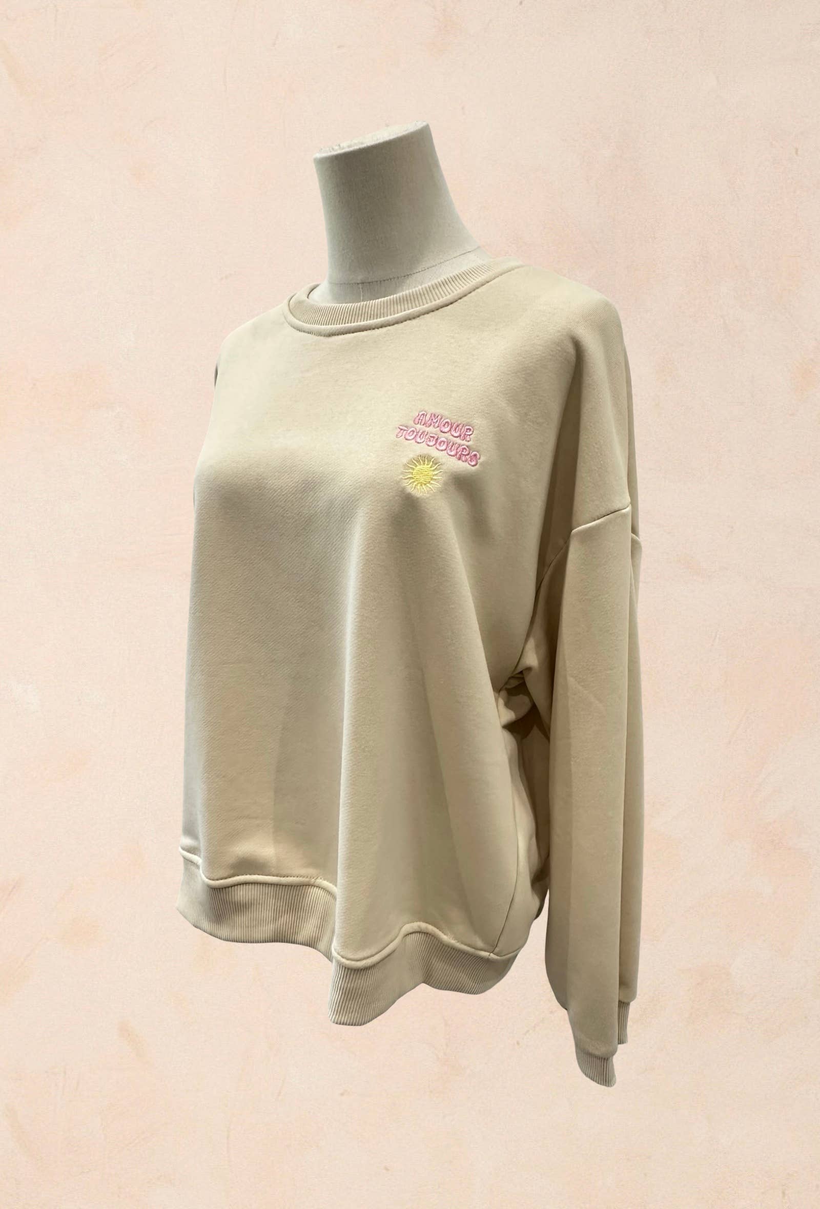 Sweat shirt Oversize – Broderie Amour Toujours