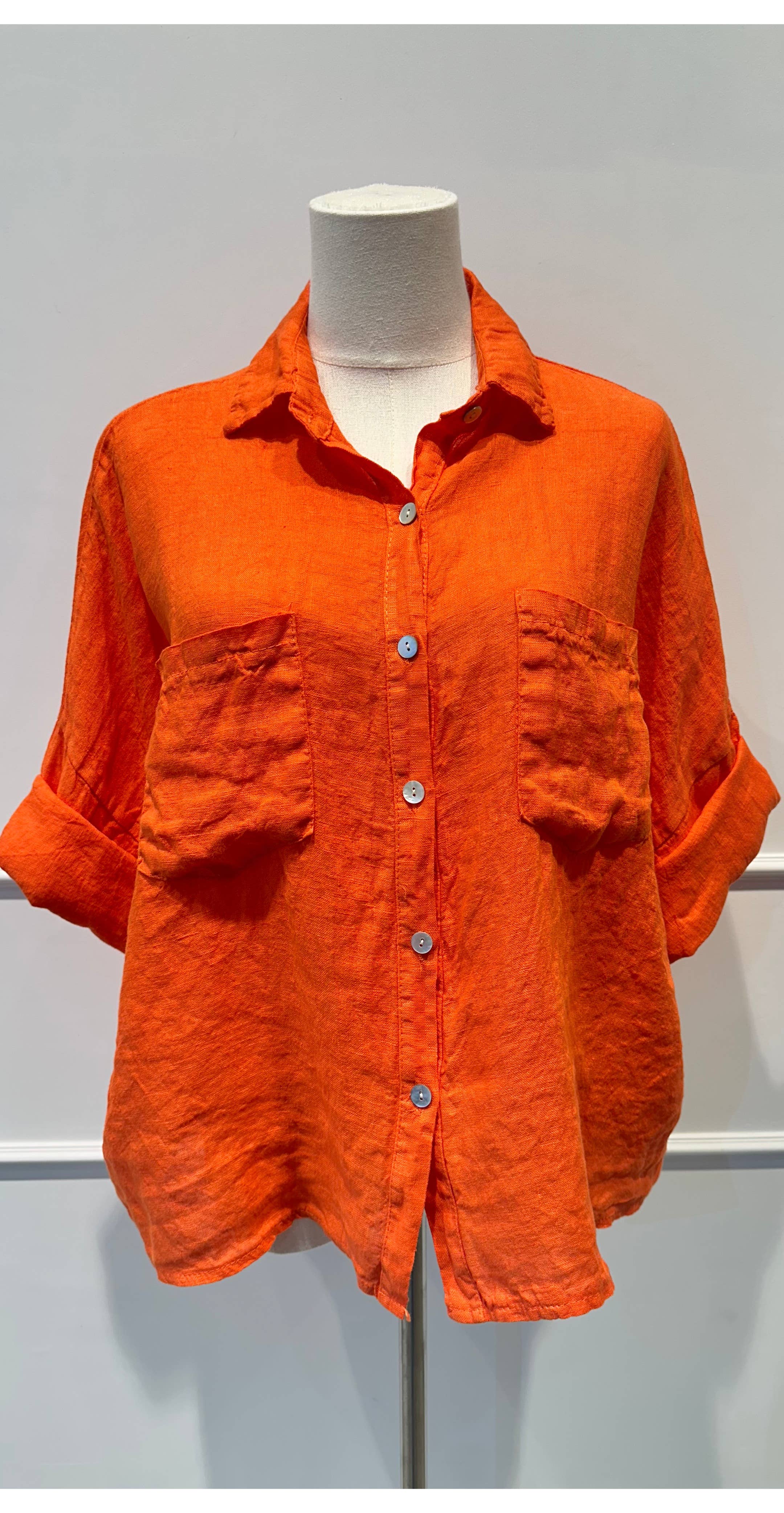 Chemise ample % lin