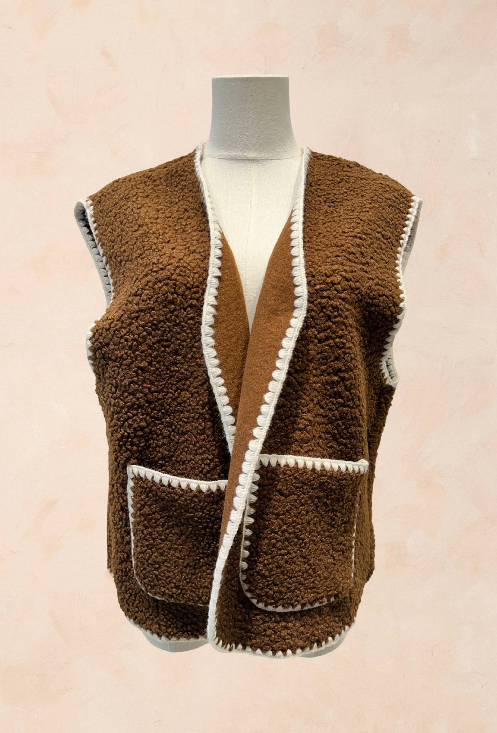 Gilet sans manches Look Vintage