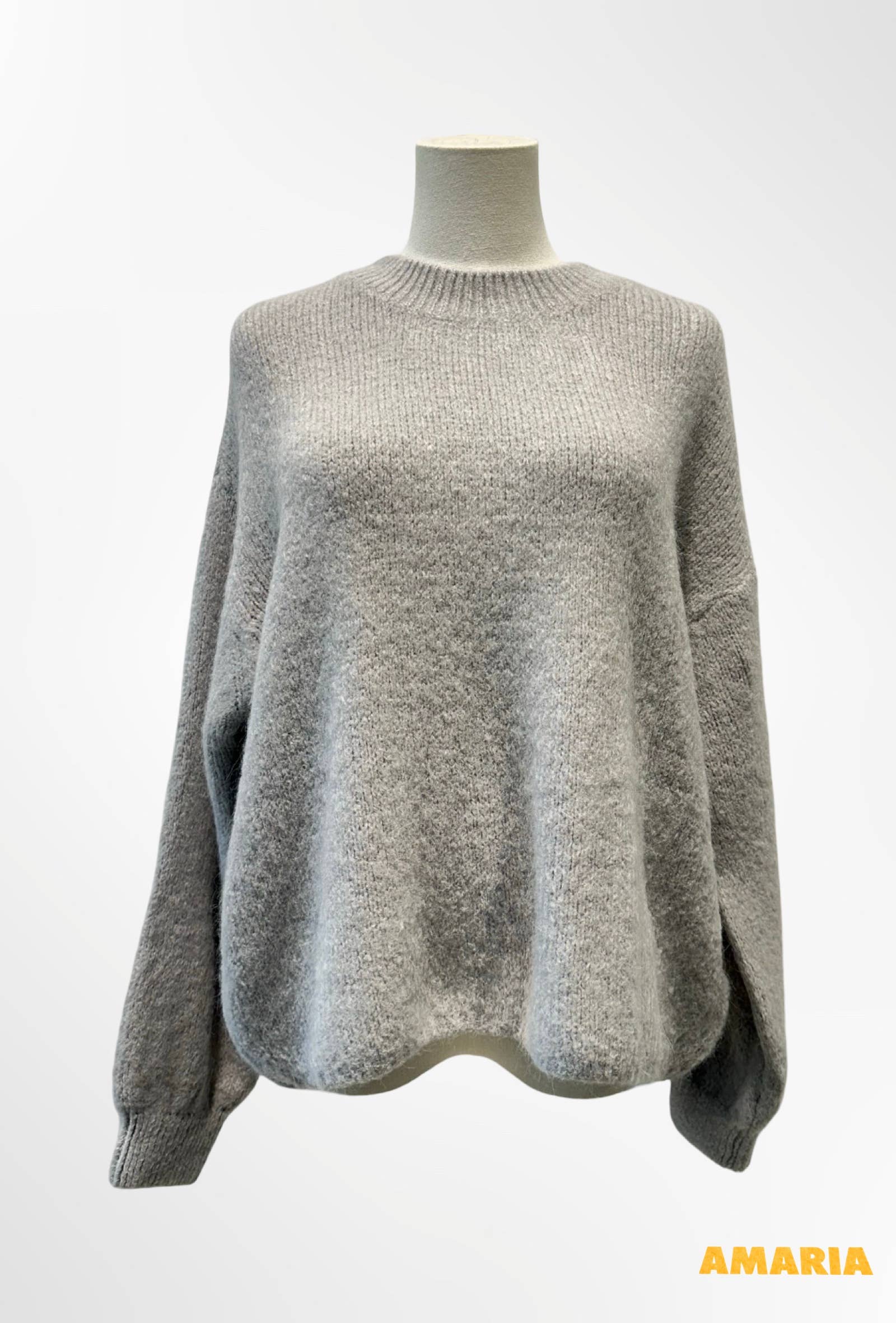 Pull col rond qualité premium ALPAGA / LAINE