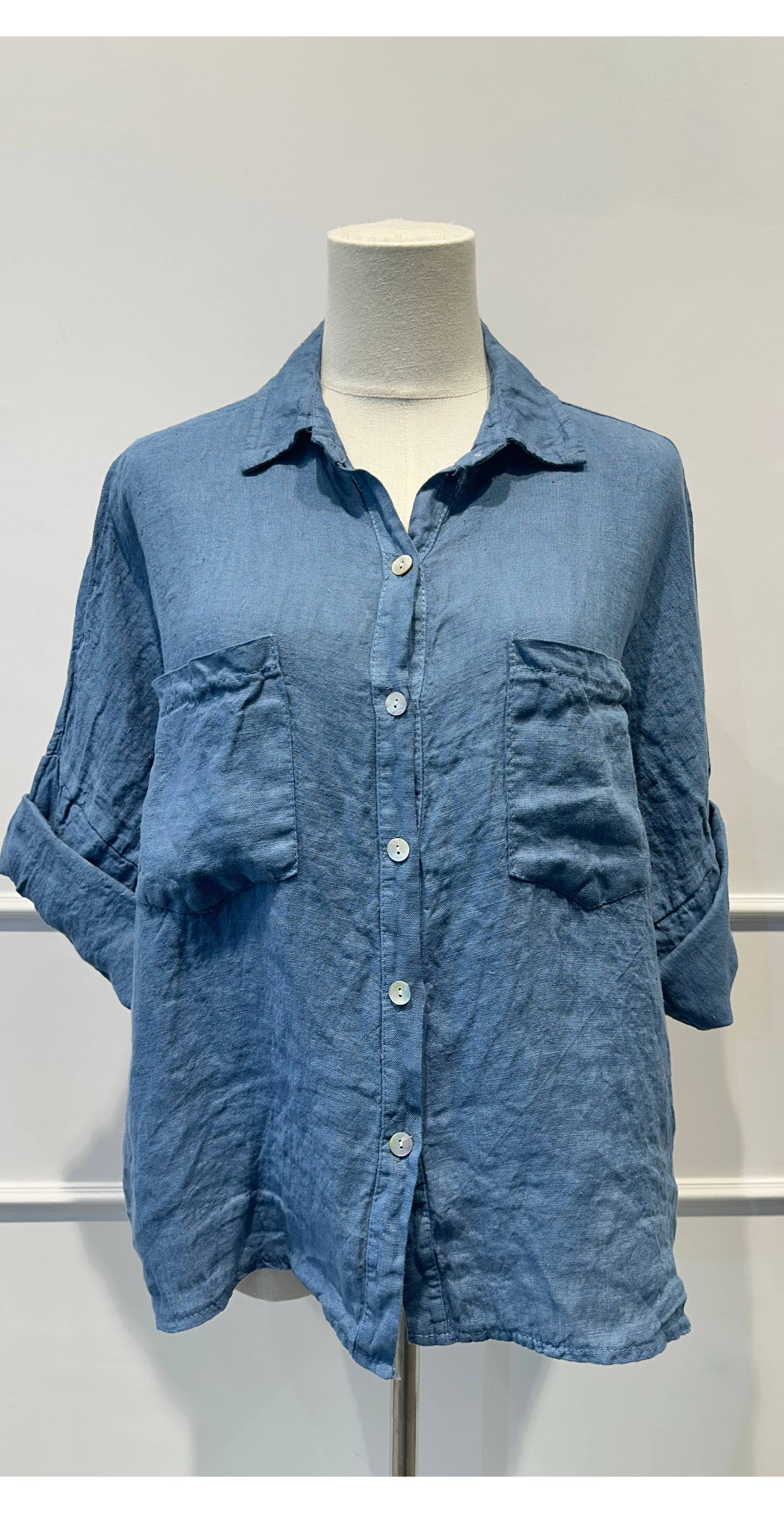Chemise ample % lin