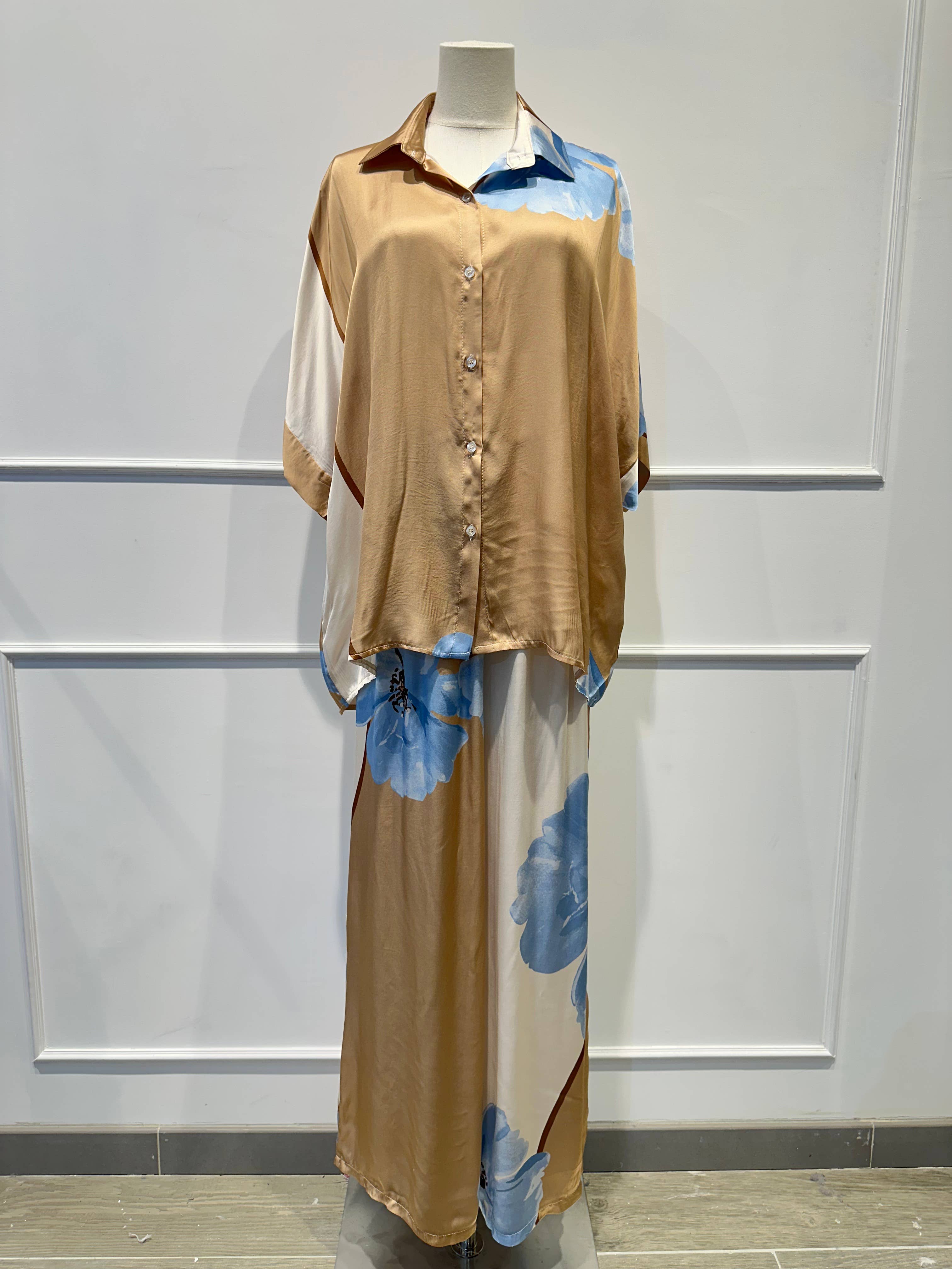 Ensemble Large Imprimé Fleuri % VISCOSE