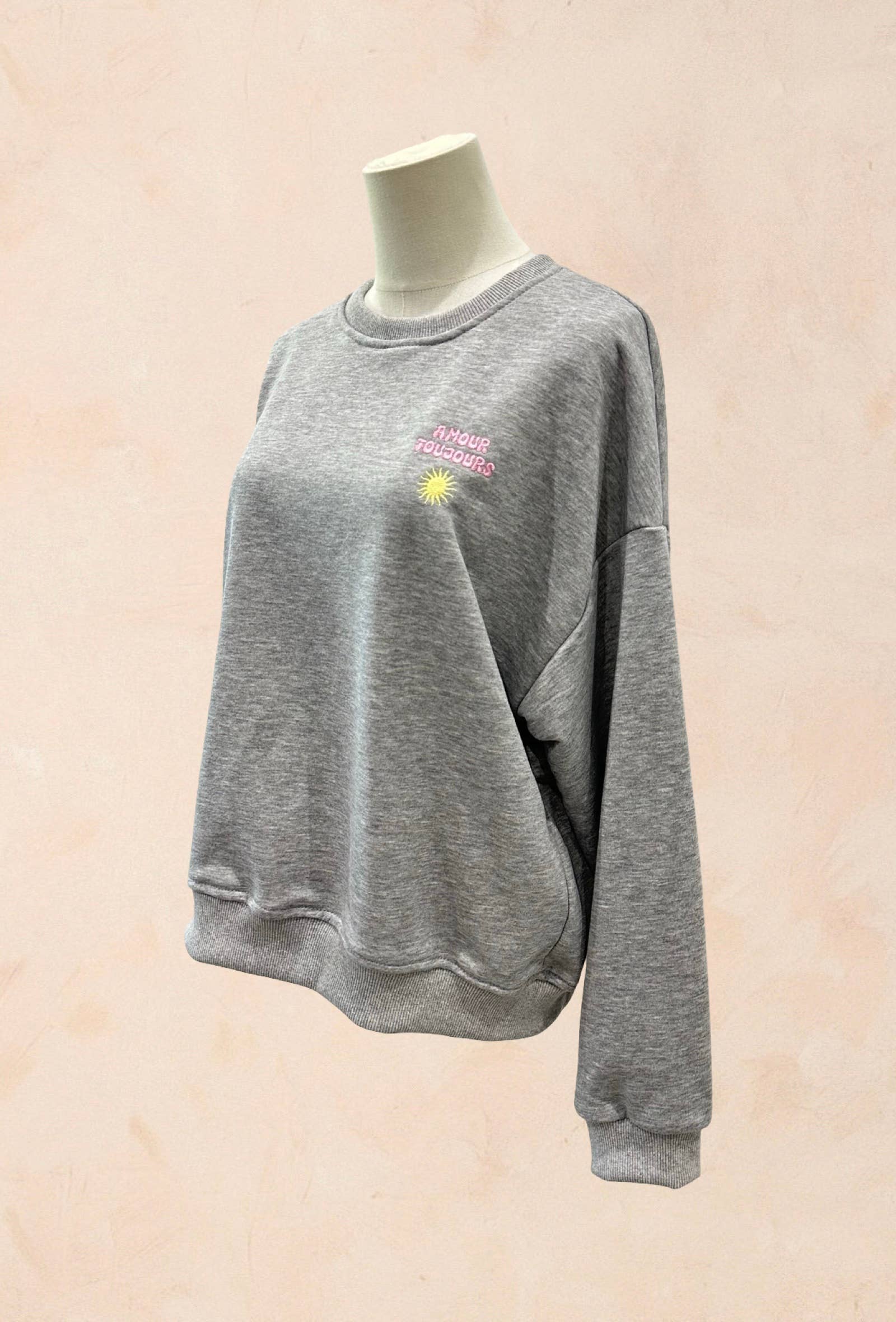 Sweat shirt Oversize – Broderie Amour Toujours