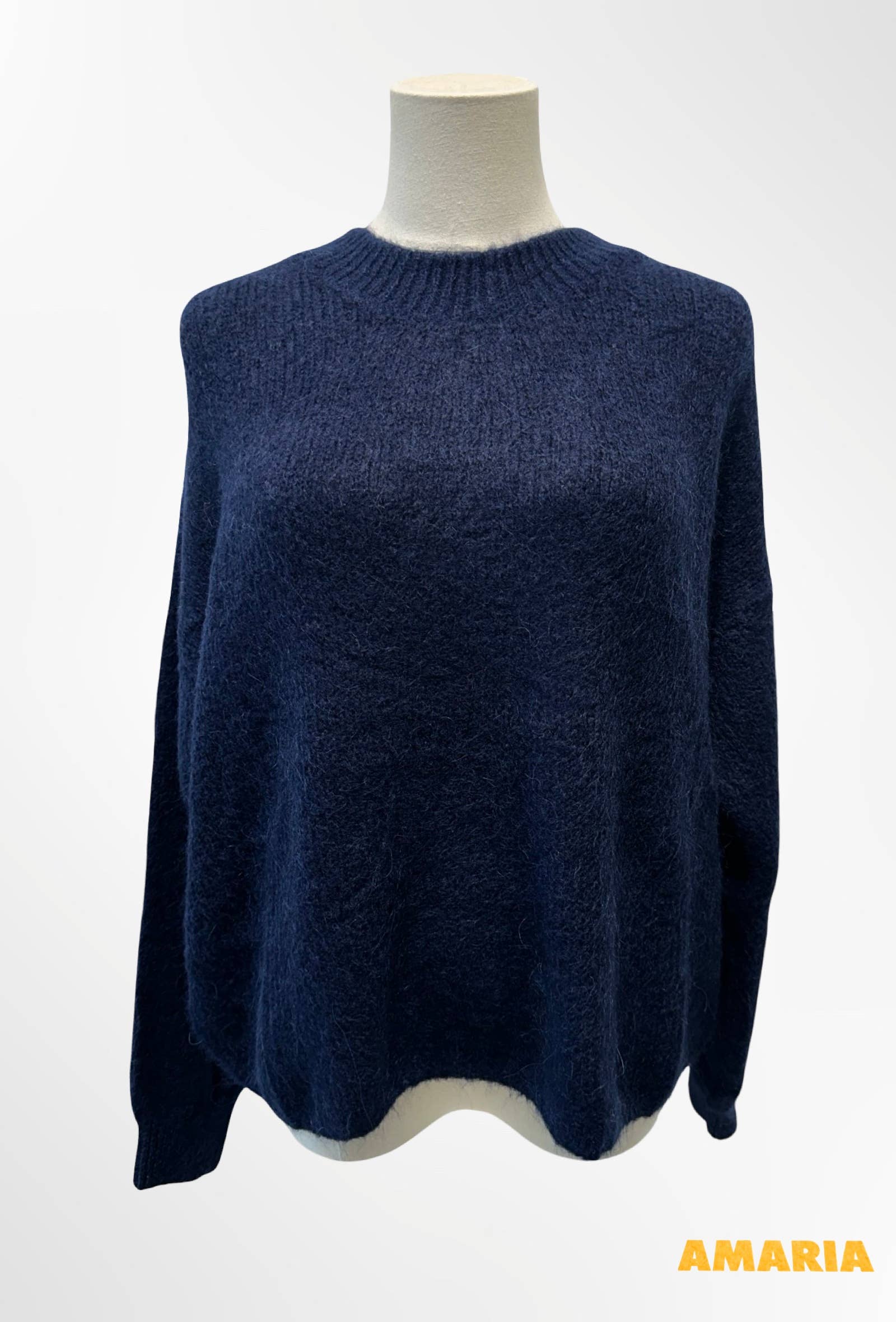 Pull col rond qualité premium ALPAGA / LAINE