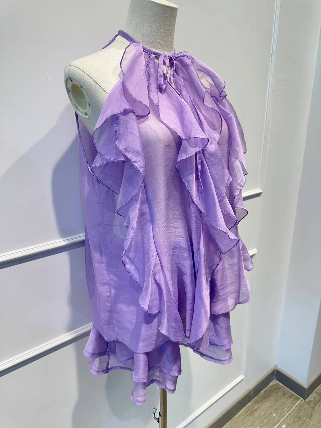 Ensemble Voile à Volants –Top Fluide & Short