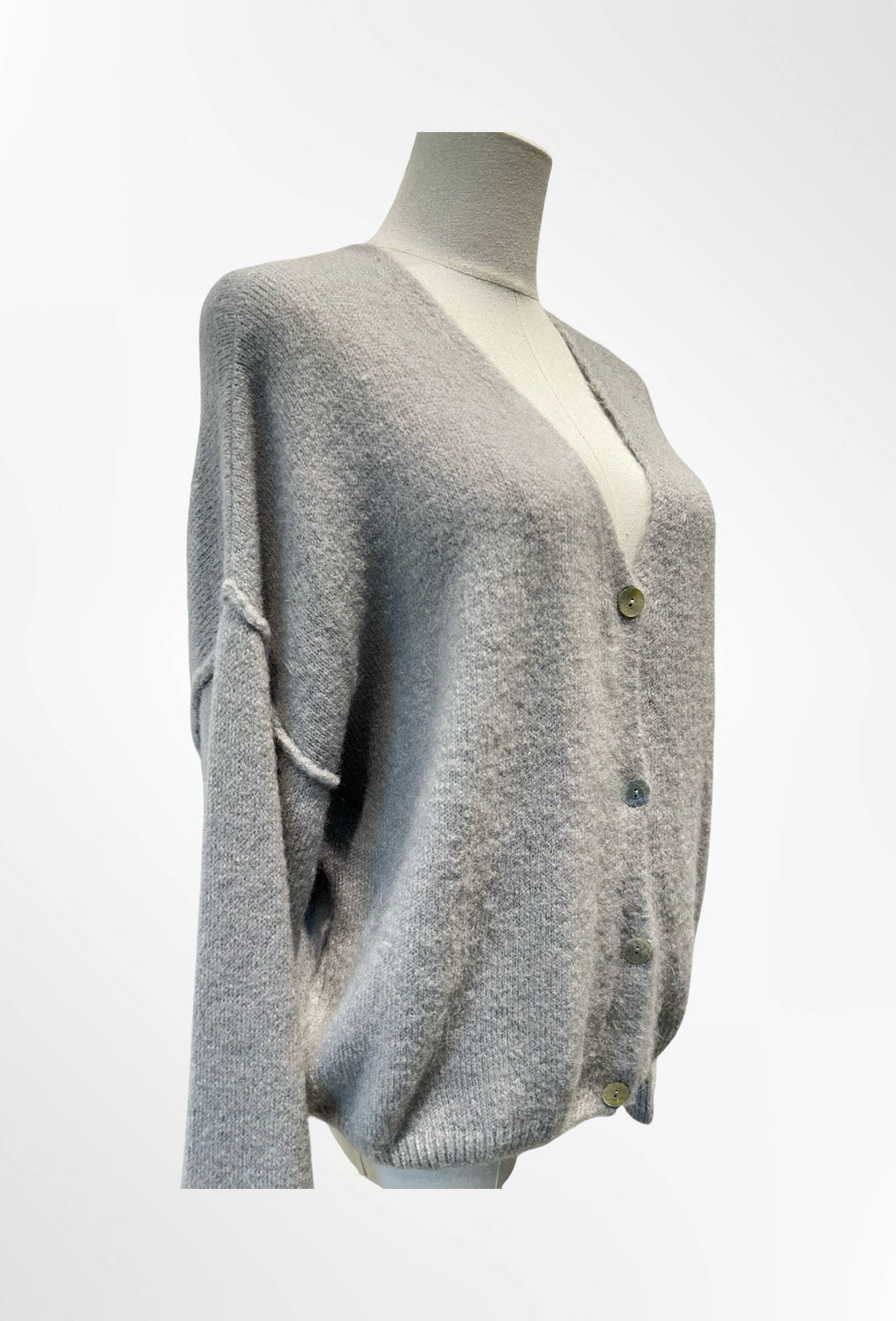 Gilet Col V Profond en Maille Douce ALPAGA