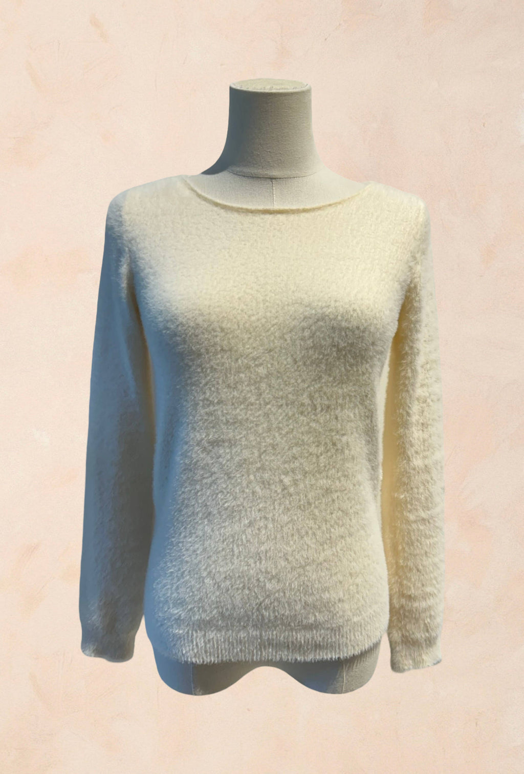 Pull Tout Doux Effet Peluche Manches Longues