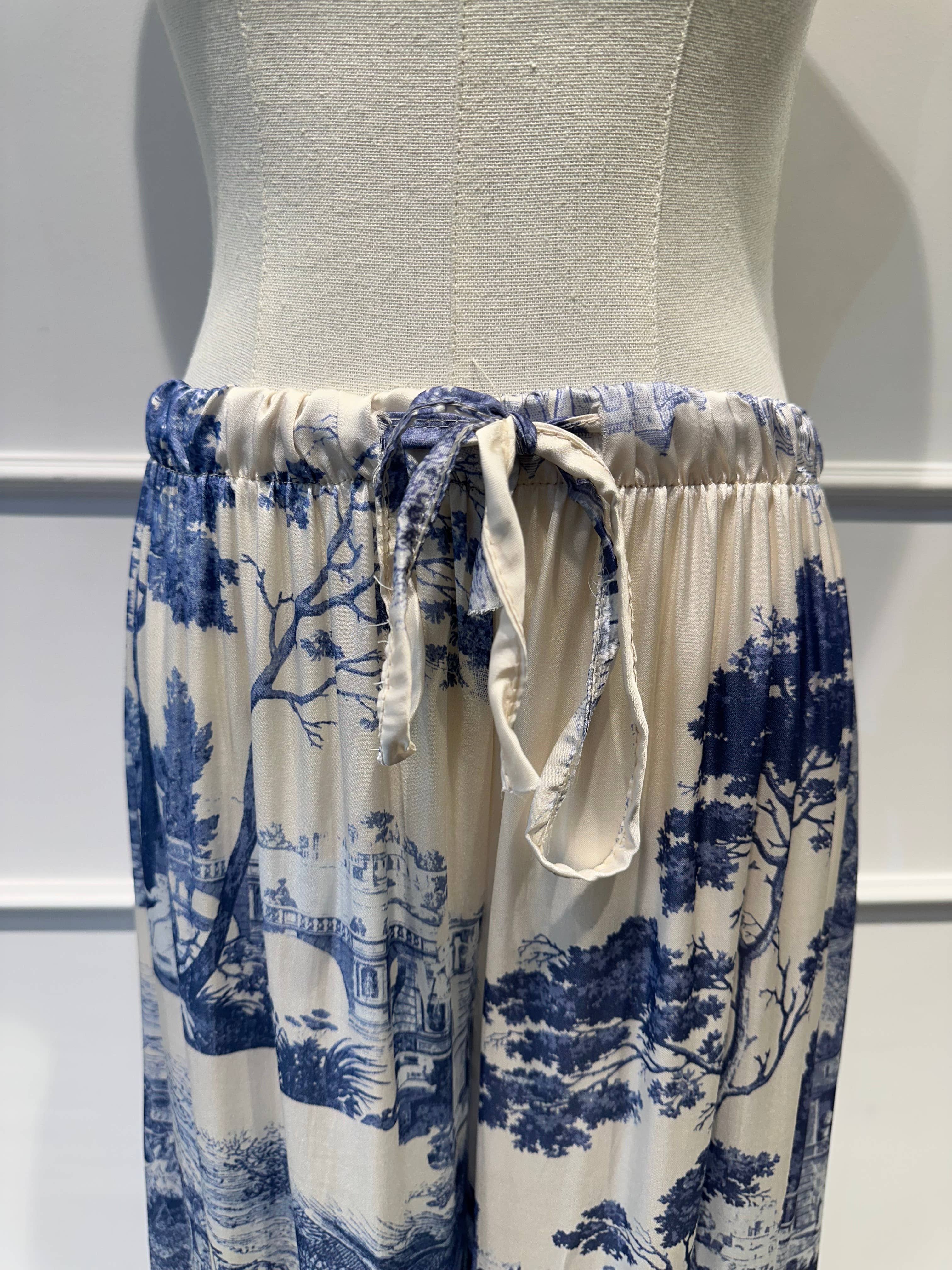 Ensemble fluide imprimé toile de Jouy % VISCOSE