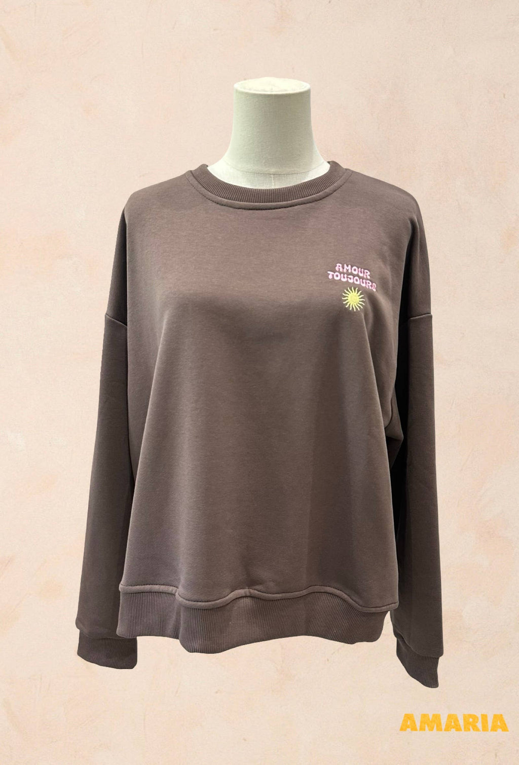 Sweat shirt Oversize – Broderie Amour Toujours