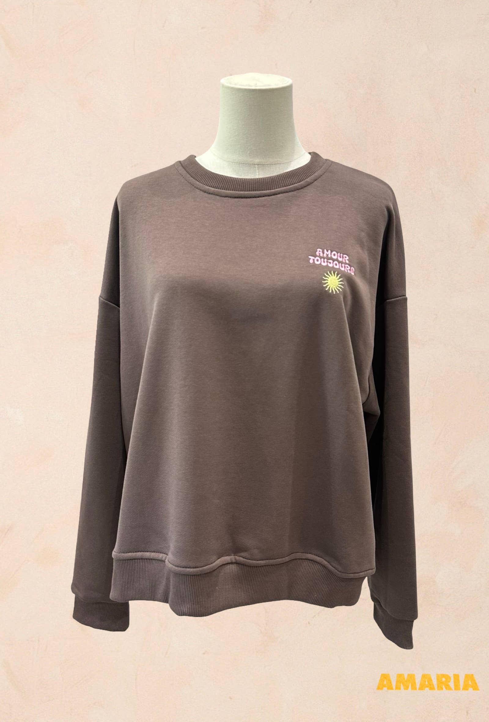 Sweat shirt Oversize – Broderie Amour Toujours