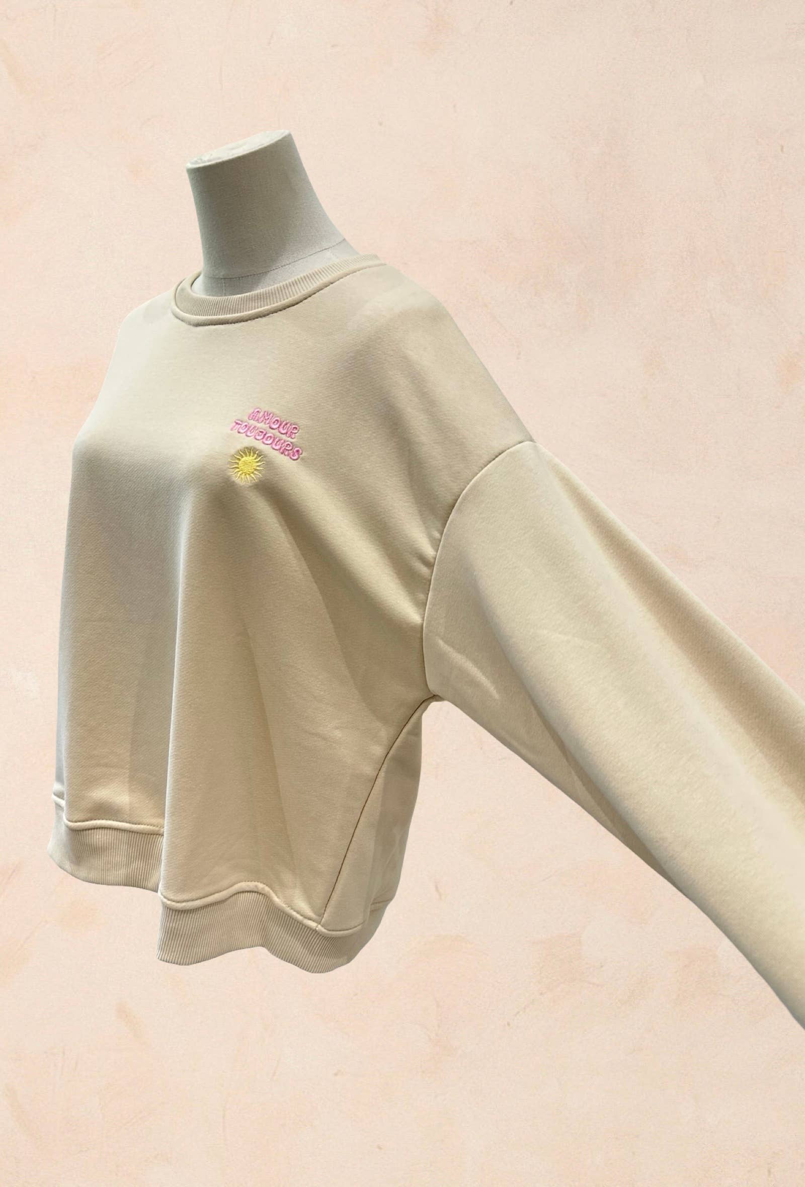 Sweat shirt Oversize – Broderie Amour Toujours