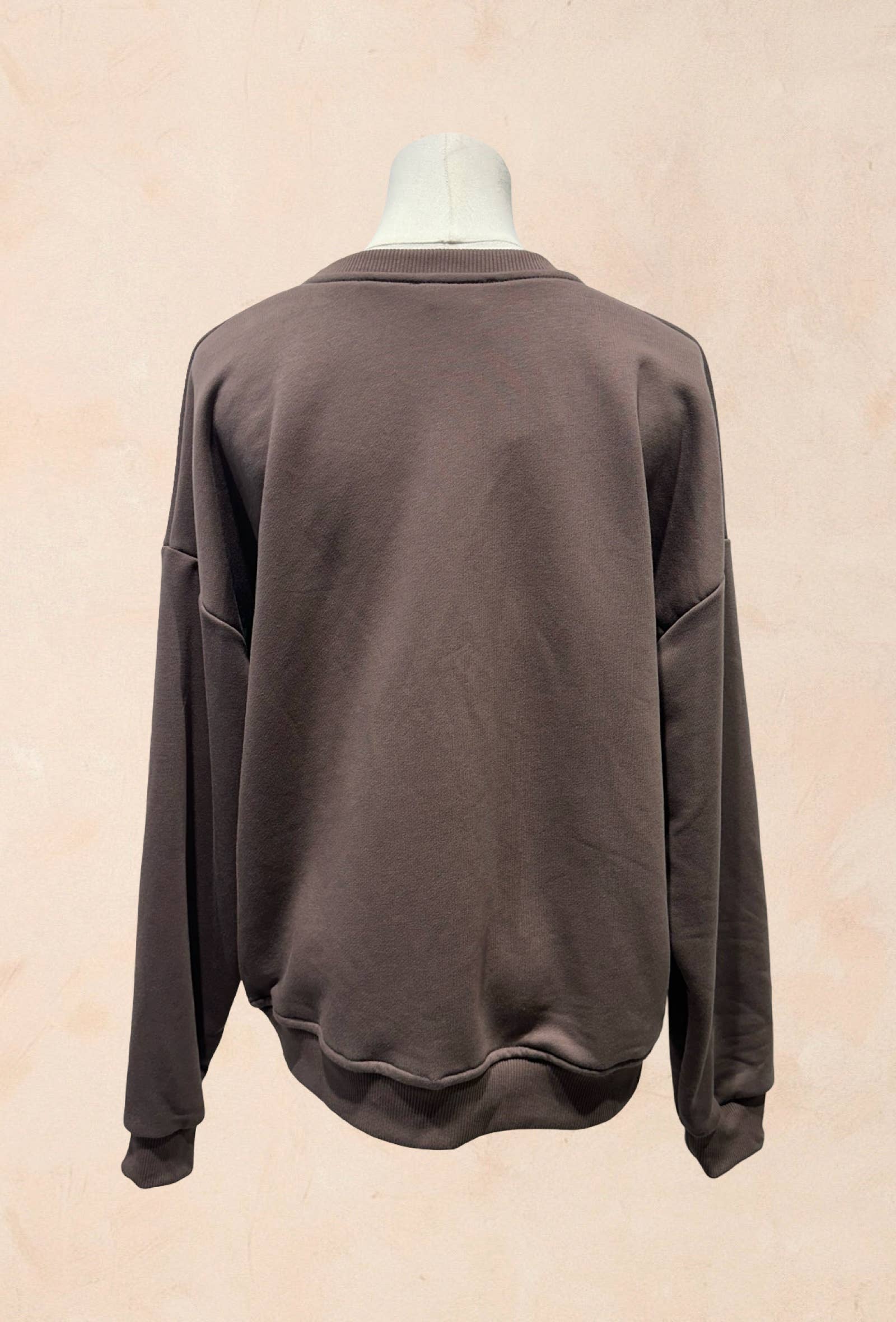 Sweat shirt Oversize Unisexe – Cœur Rouge Brodé