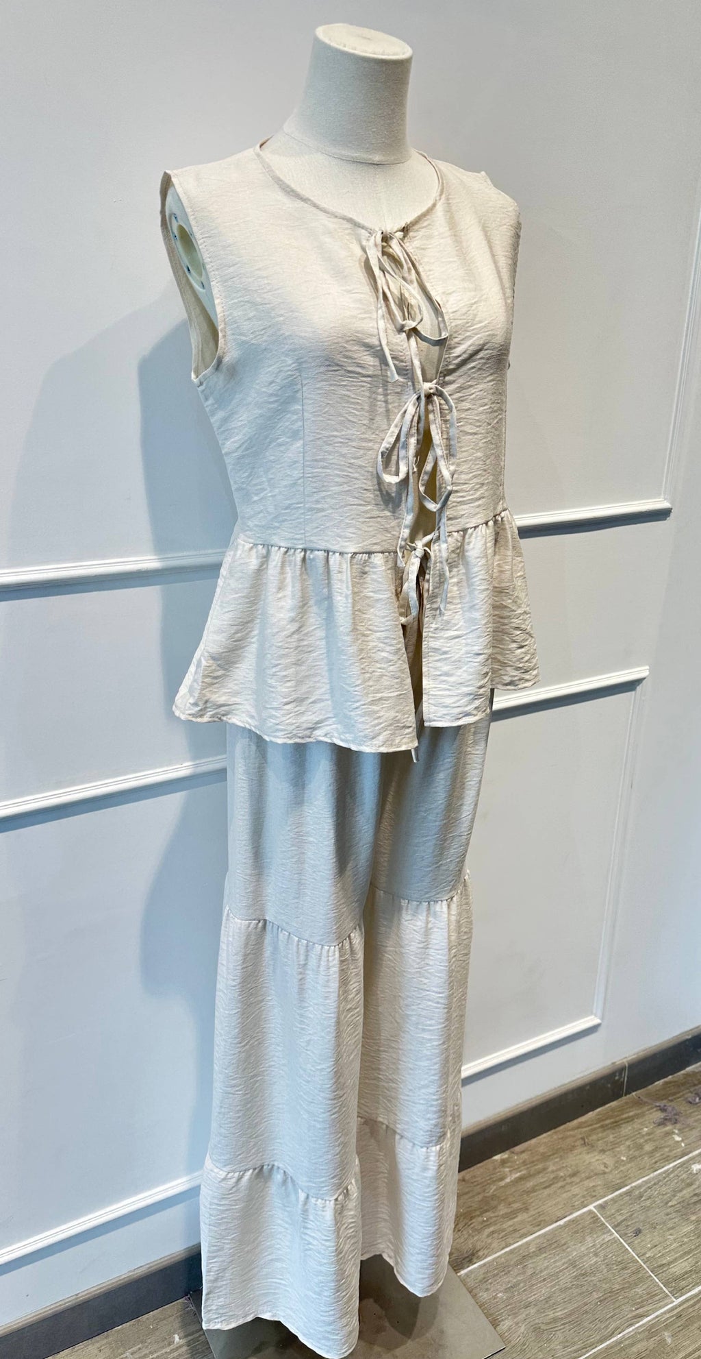 Ensemble fluide pantalon gilet sans manches –