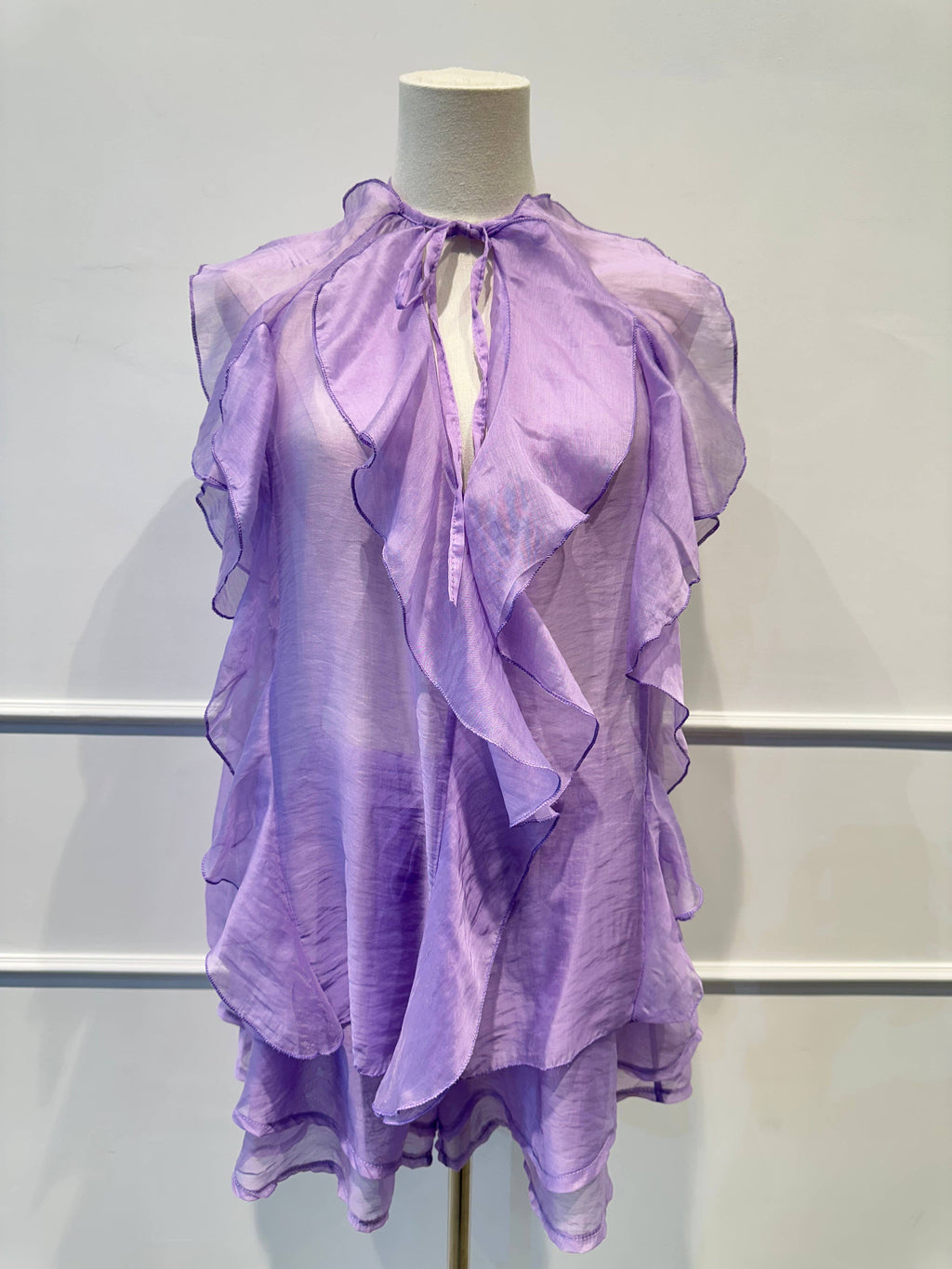 Ensemble Voile à Volants –Top Fluide & Short