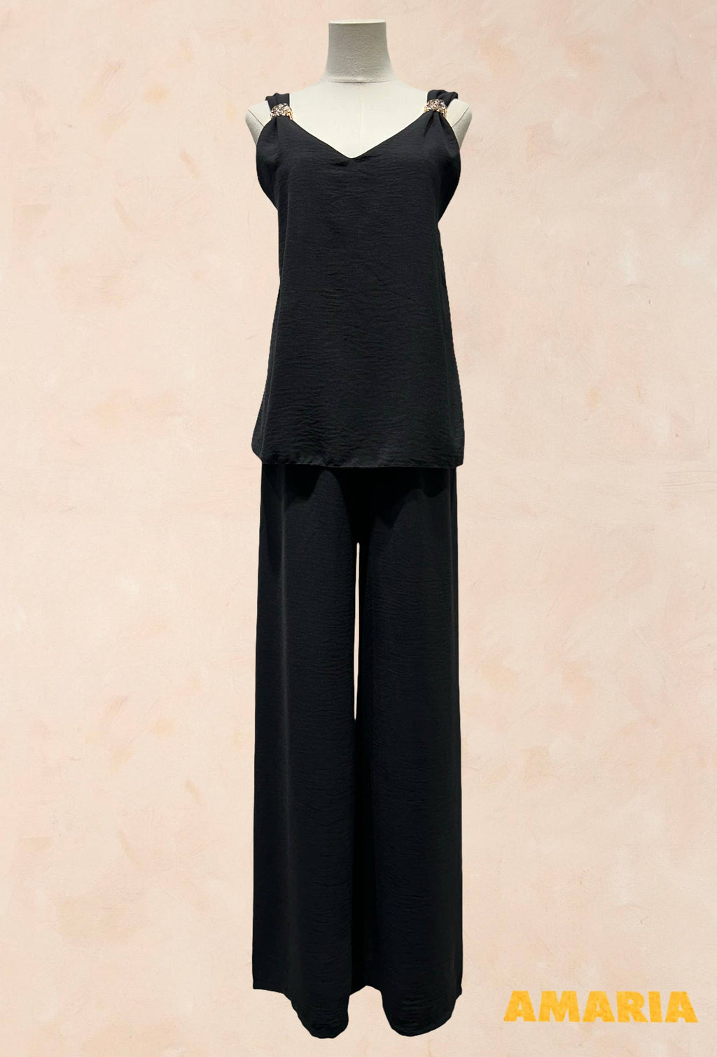Ensemble top & pantalon palazzo